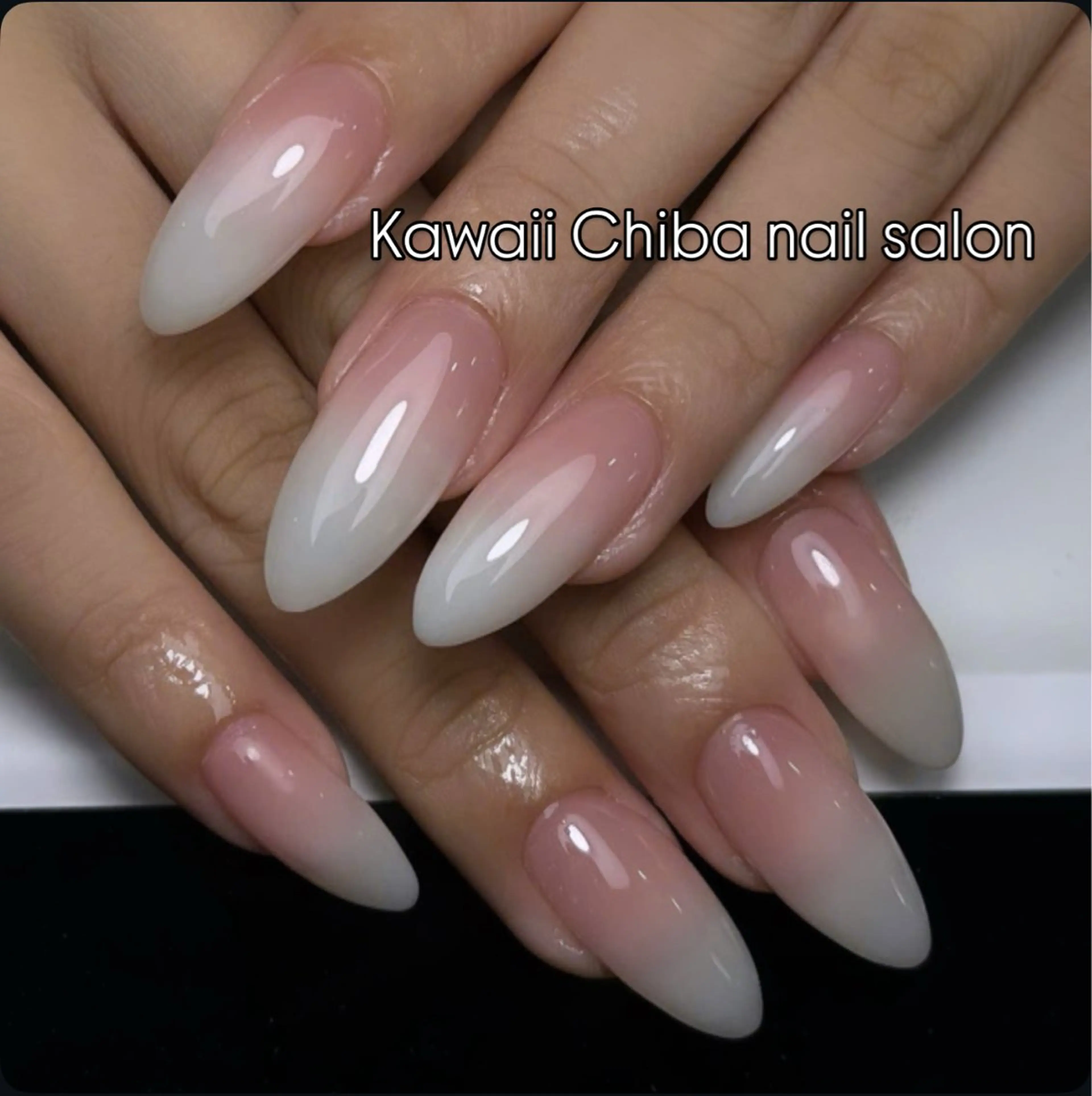 ネイル 長さ出し フレンチネイル ジェルネイル ガーリー 韓国ネイル Kawaii Chiba nailのネイルデザイン