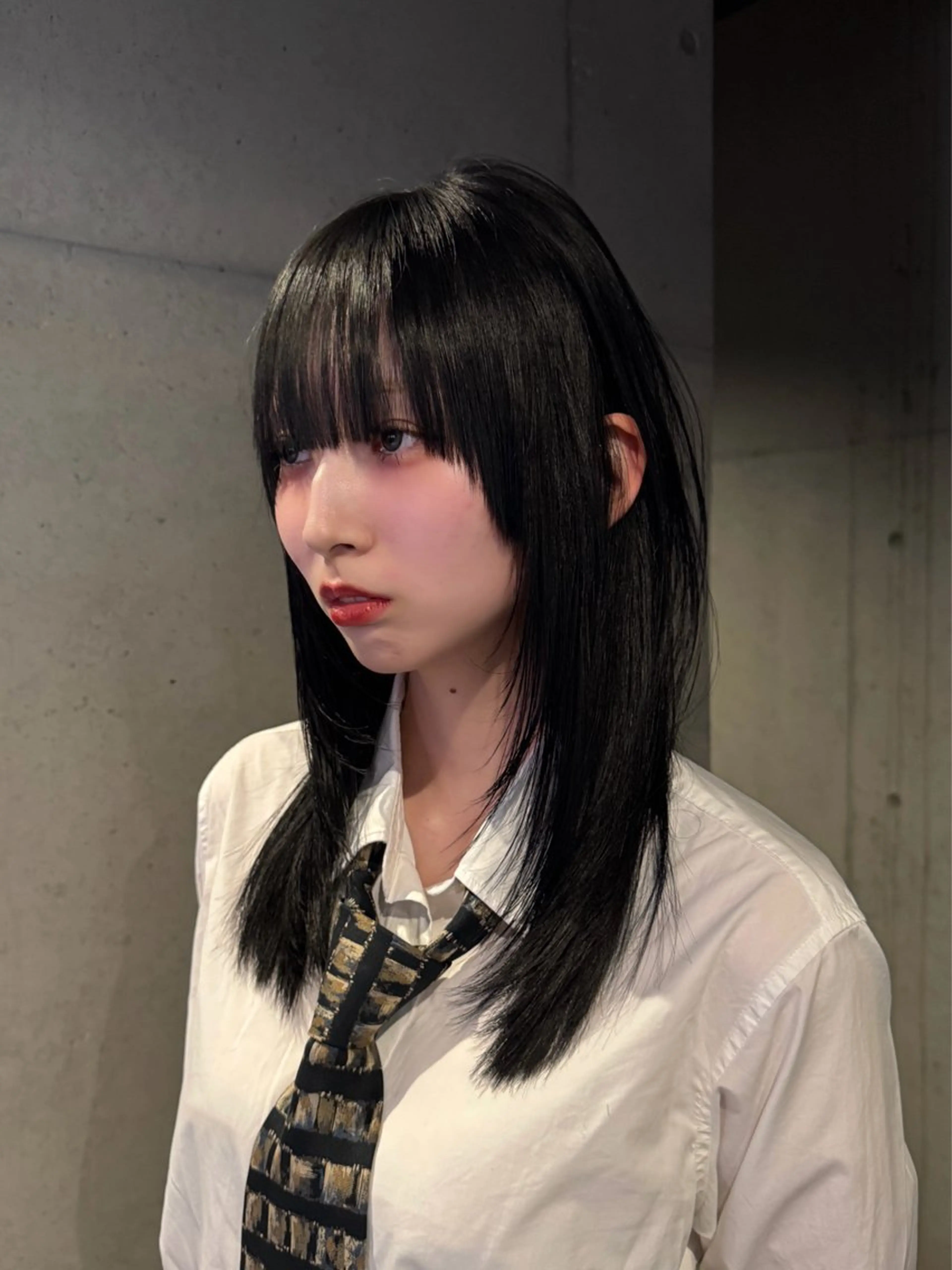 ロング カラー カット ヘアカラー トリートメント ハイトーン/レイヤー だいちのヘアスタイル