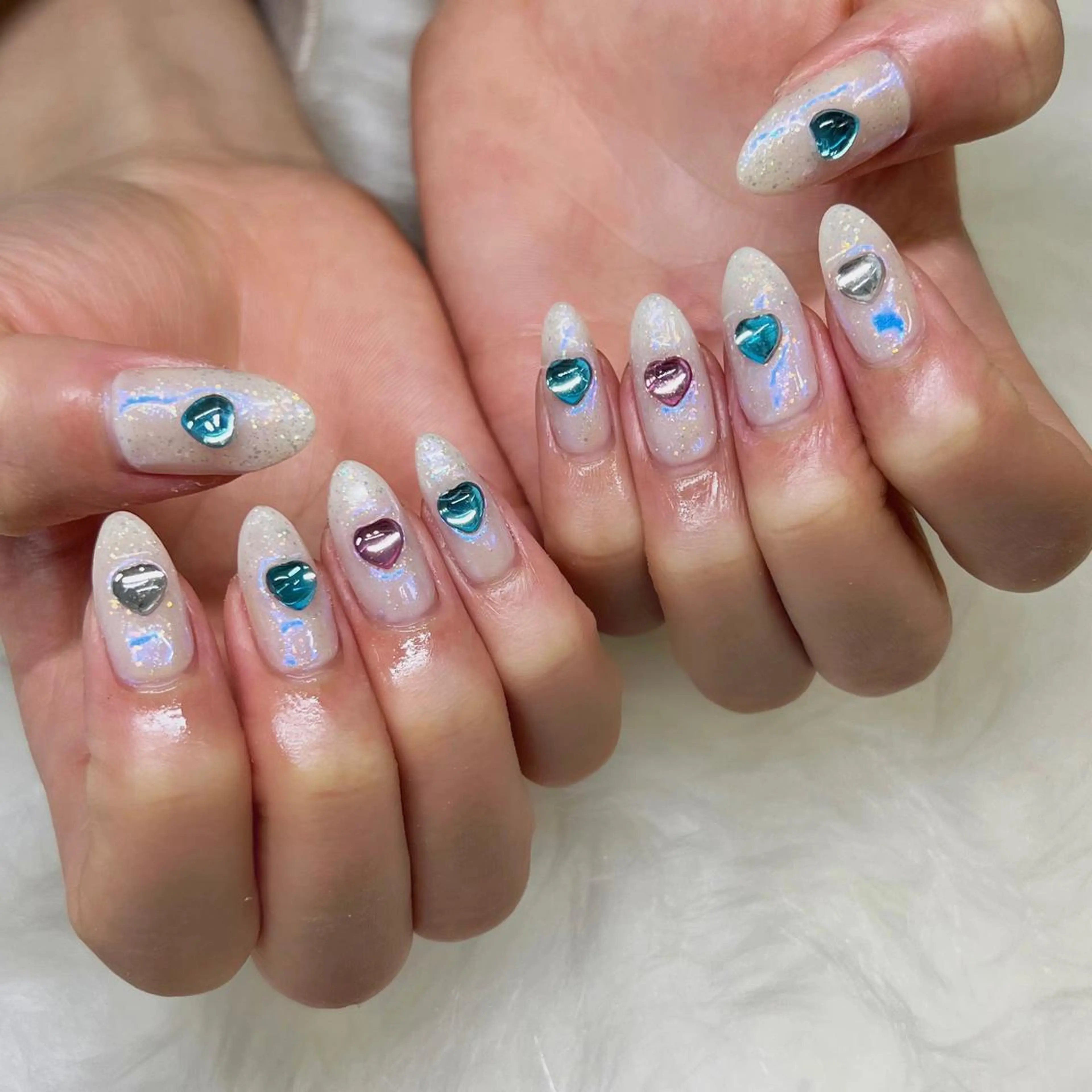 ミディアム ネイル マツエク・マツパ ハンドネイル REVIA_nail maiのネイルデザイン
