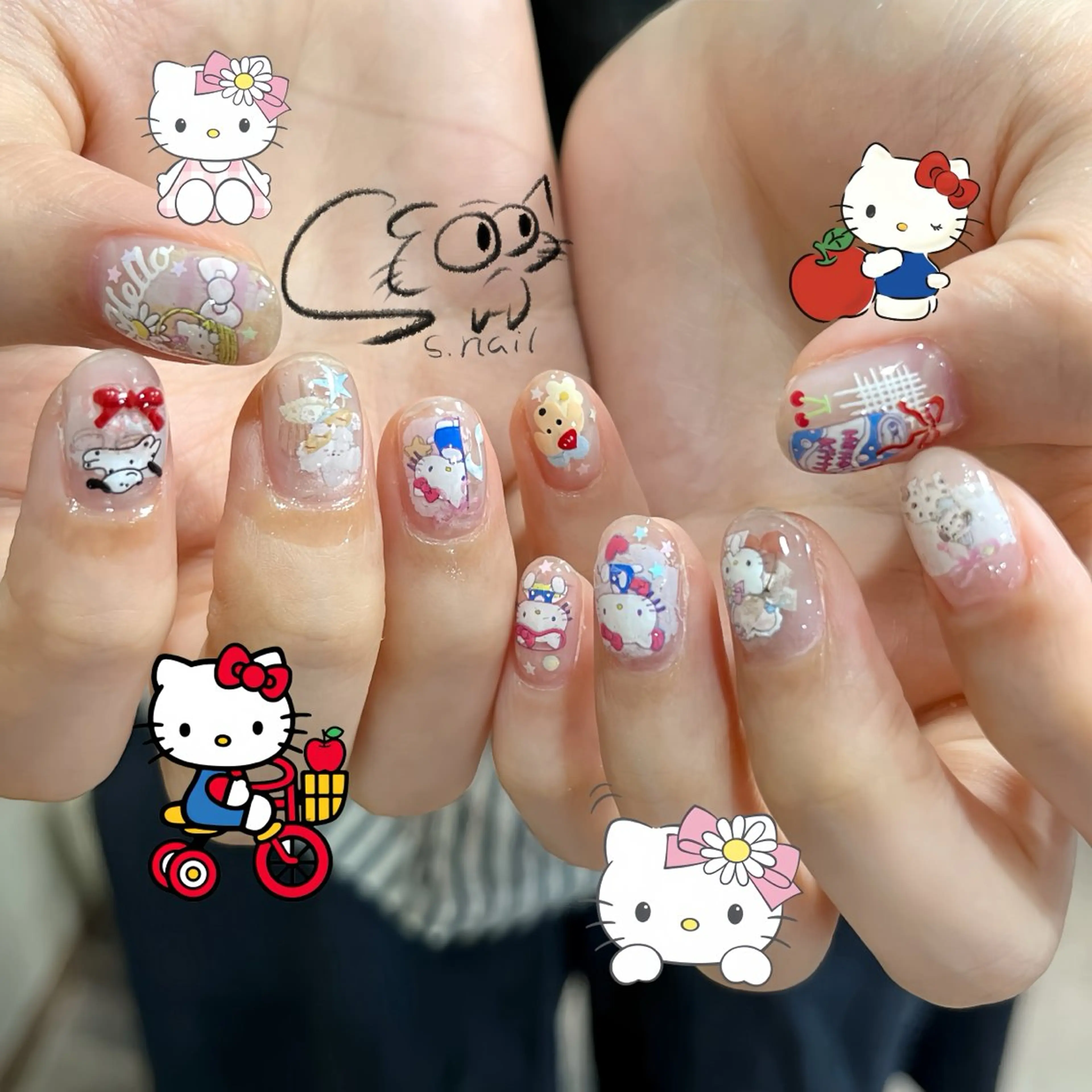 ネイル チークネイル フレンチネイル グラデーション マグネットネイル ワンカラーネイル ハンドネイル S.nail所属・S.nail _のネイルデザイン