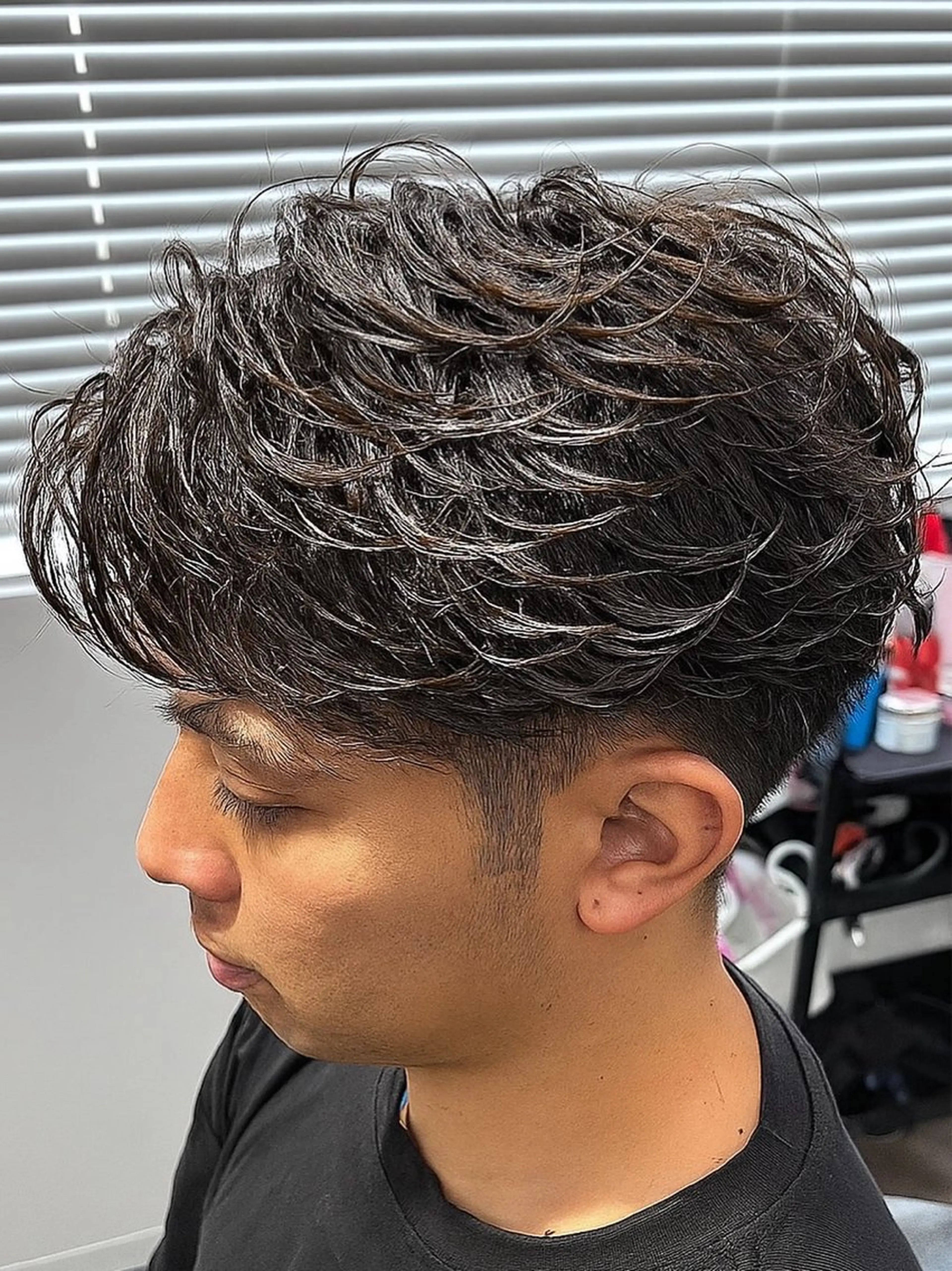 メンズ カット パーマ フェザーパーマ職人 🪽yutoのヘアスタイル