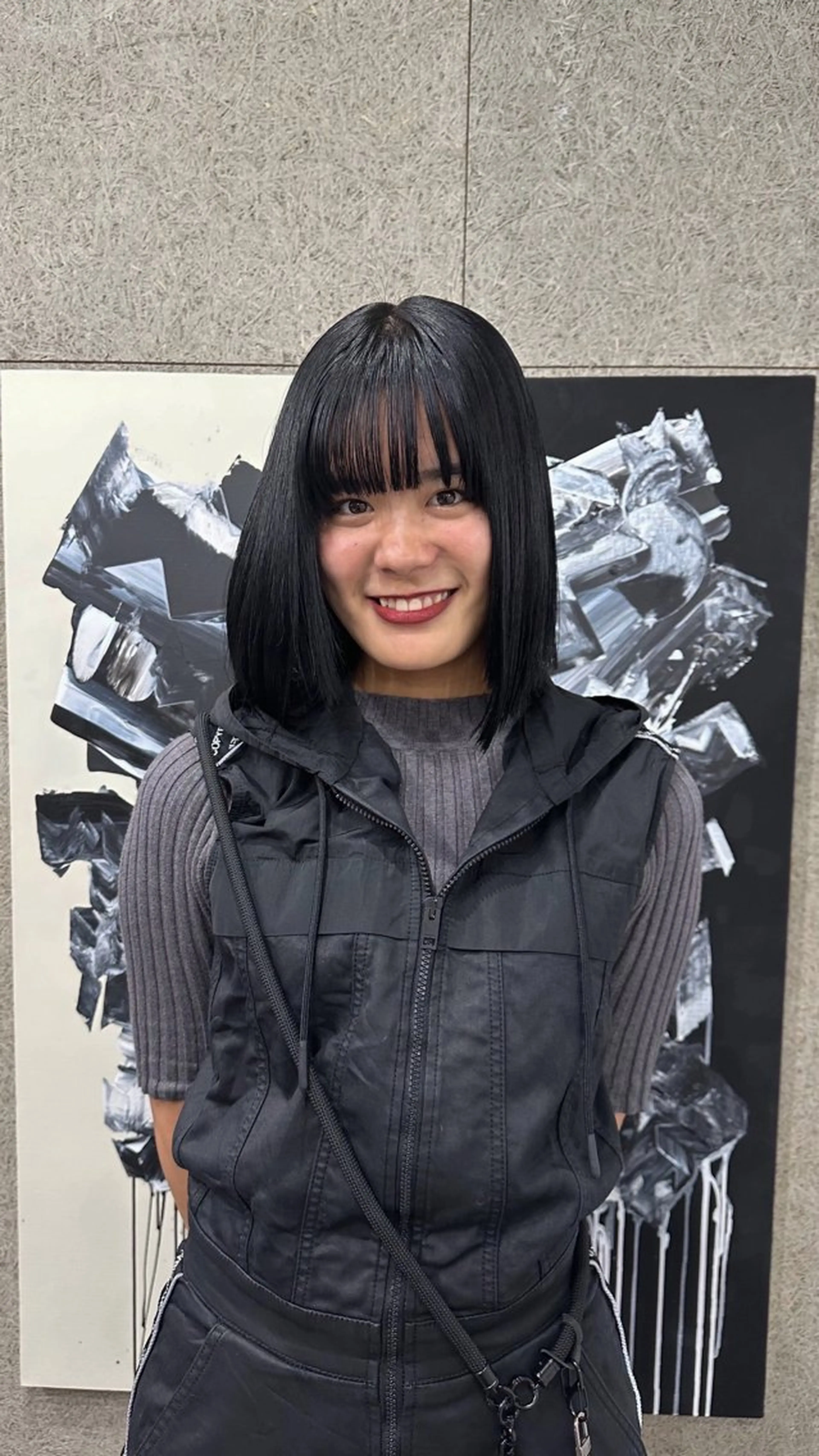 ミディアム Iwama momokaのヘアスタイル