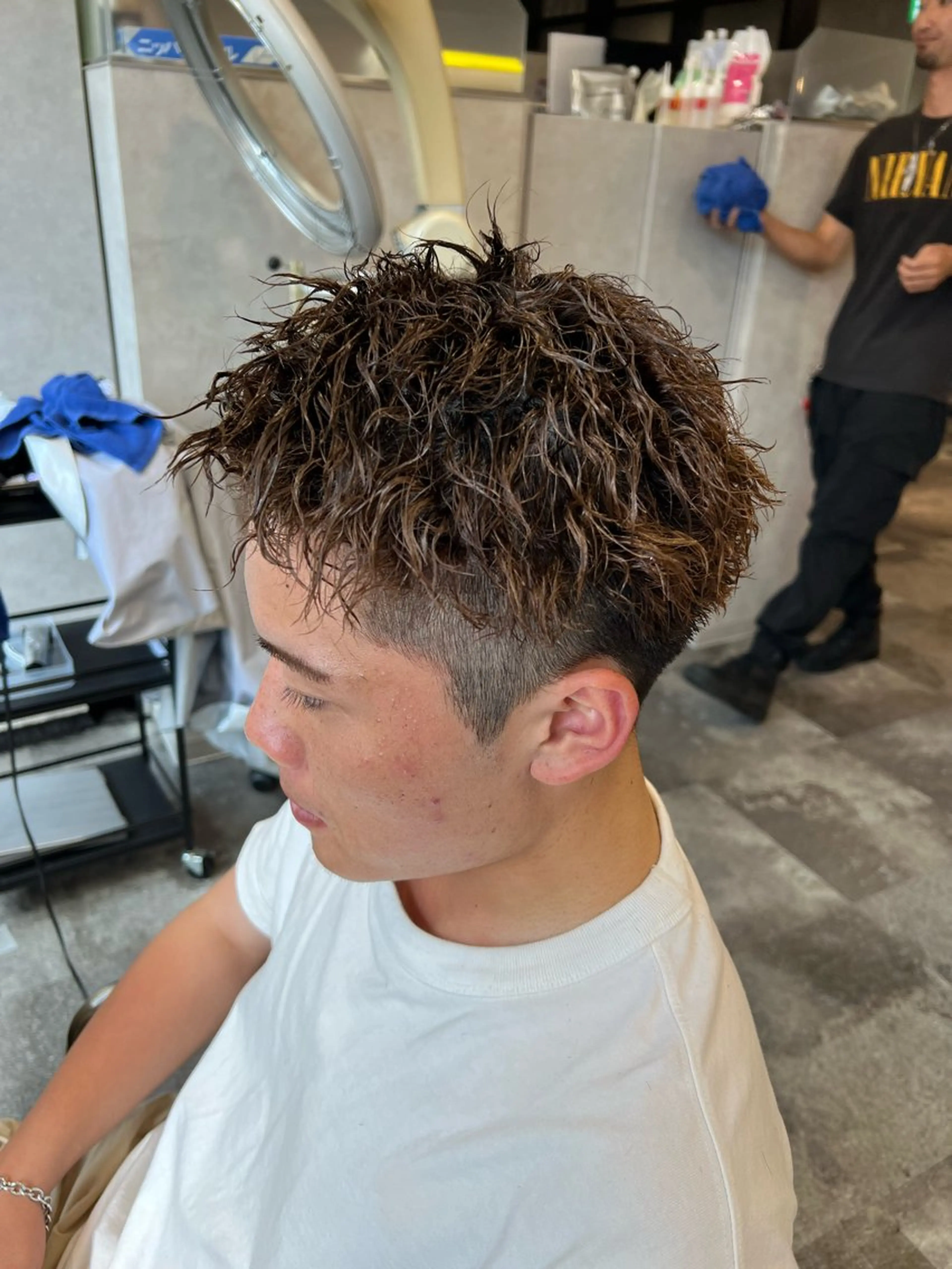 ショート パーマ ヘアアレンジ メンズ メンズパーマ メンズショート スパイキーショート メンズツイストパーマ 波巻きパーマ メンズ特化/カラー/ パーマ/ケイシンのヘアスタイル