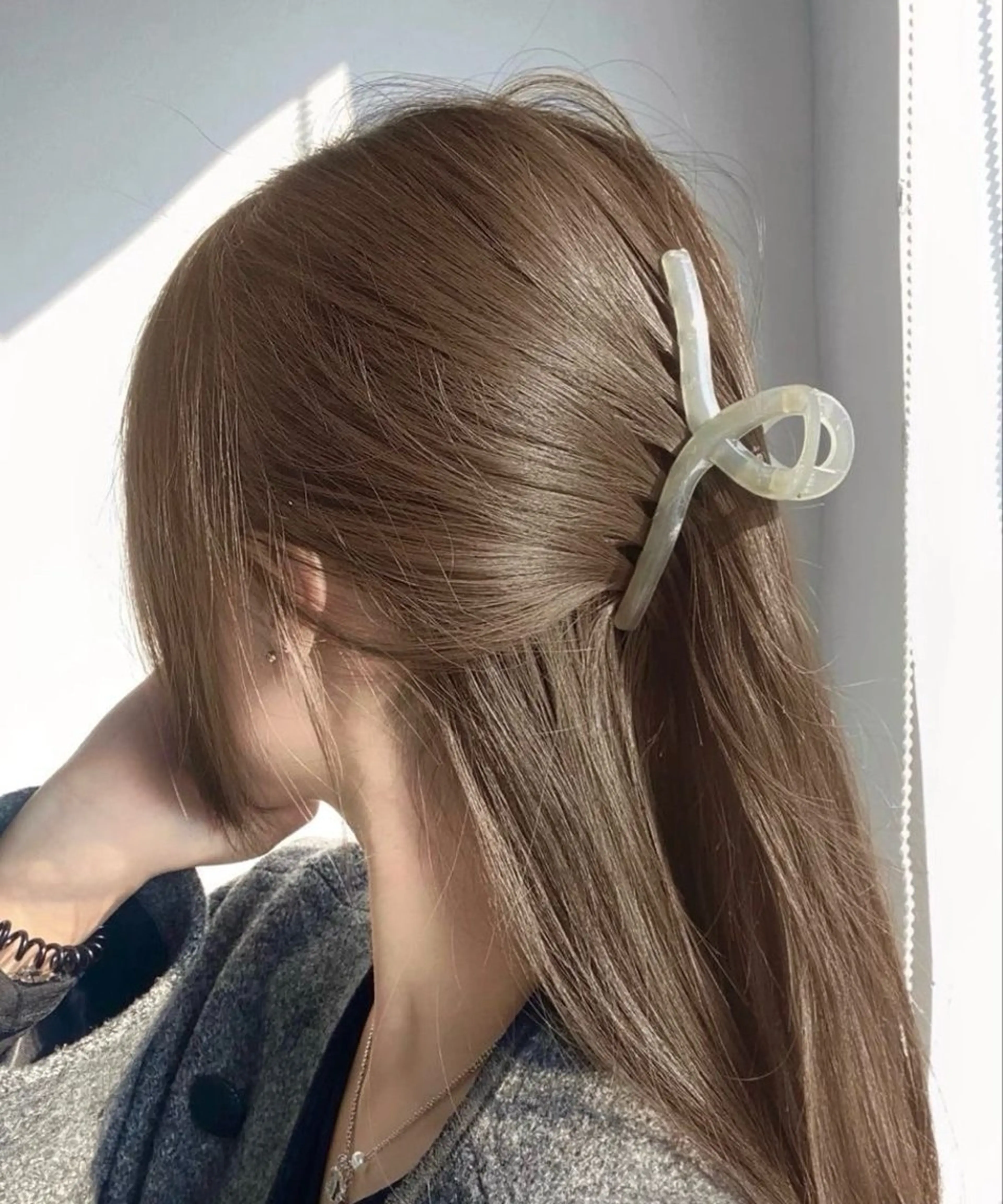 ミディアム カラー 山崎/ボブ縮毛矯正 レイヤー髪質改善のヘアスタイル