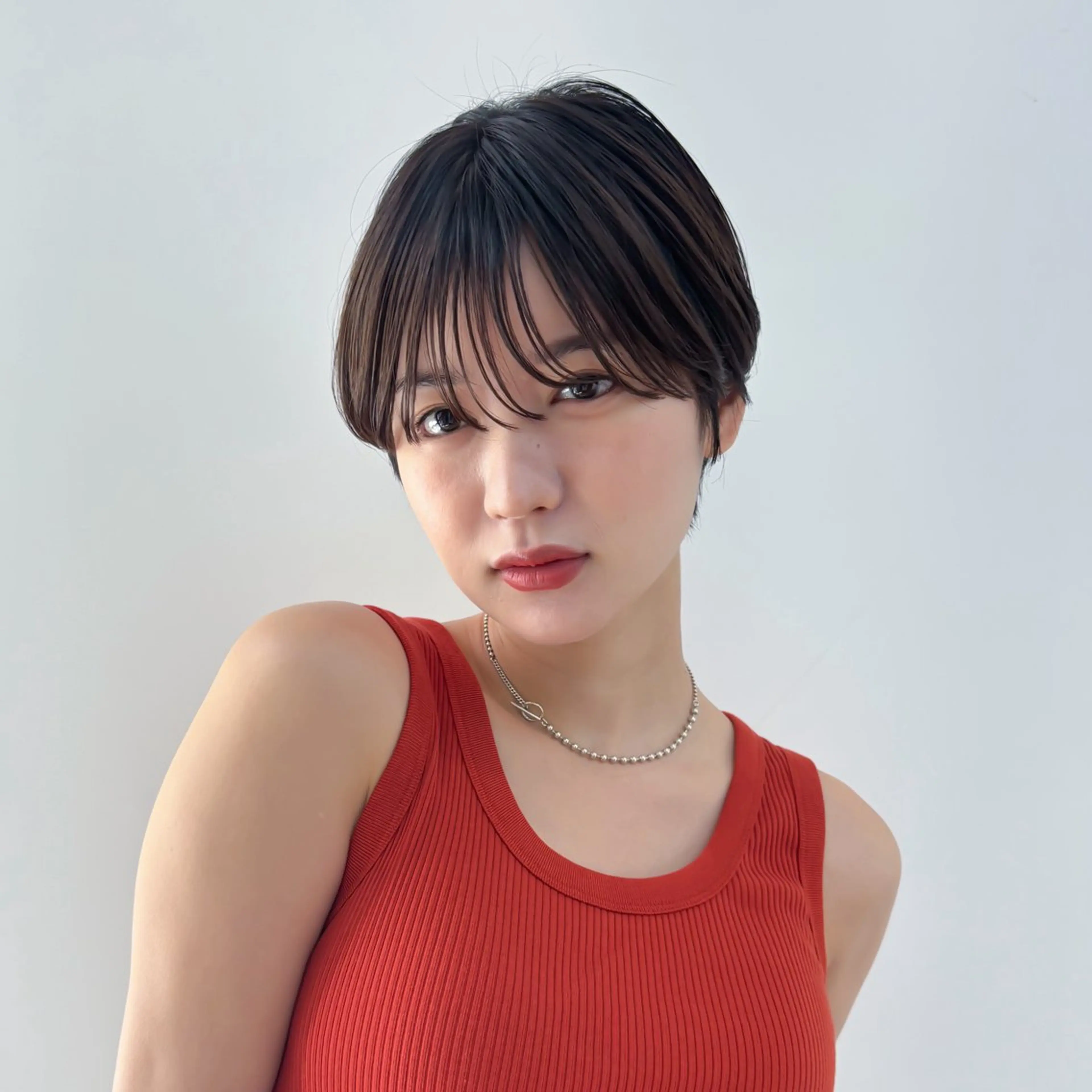 ショート 透明感抜群オリーブ/ ショウキのヘアスタイル