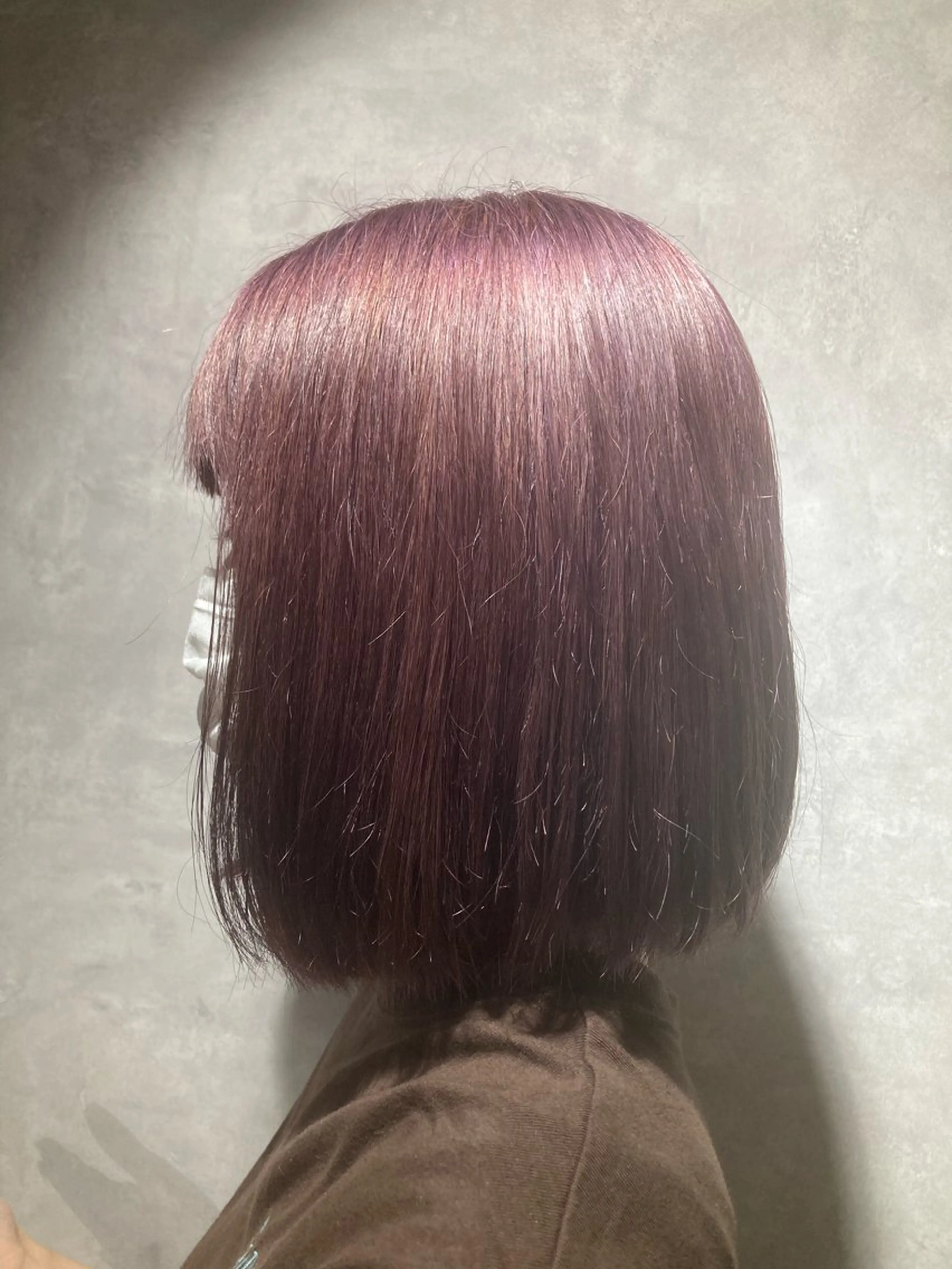 ミディアム カラー lmu by if所属・程塚 七海のヘアスタイル