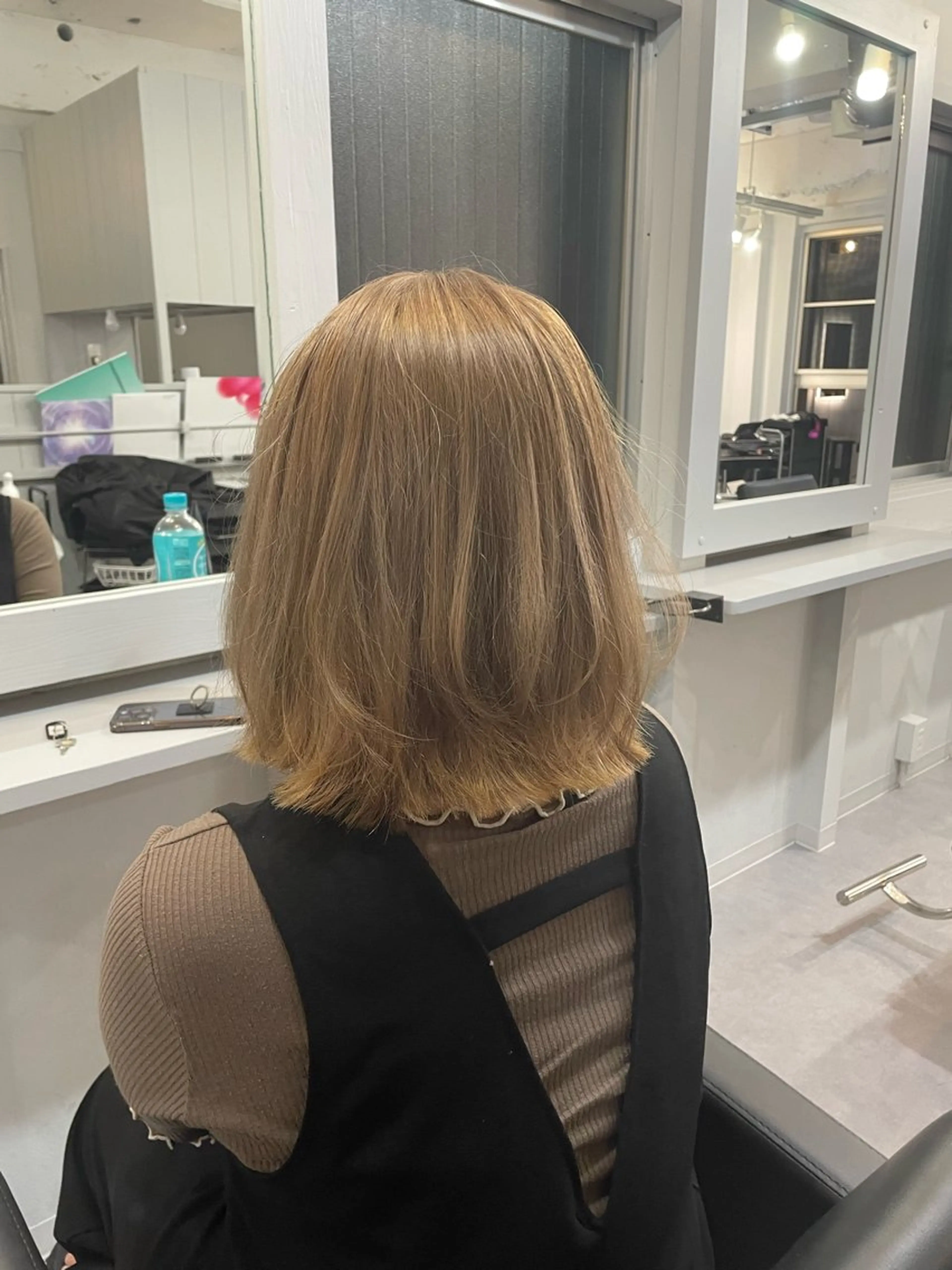 ミディアム カラー ヘアアレンジ ヘアカラー Cielro【 シェイロ 】所属・Cielro/ダブル カラー/西田咲希のヘアスタイル