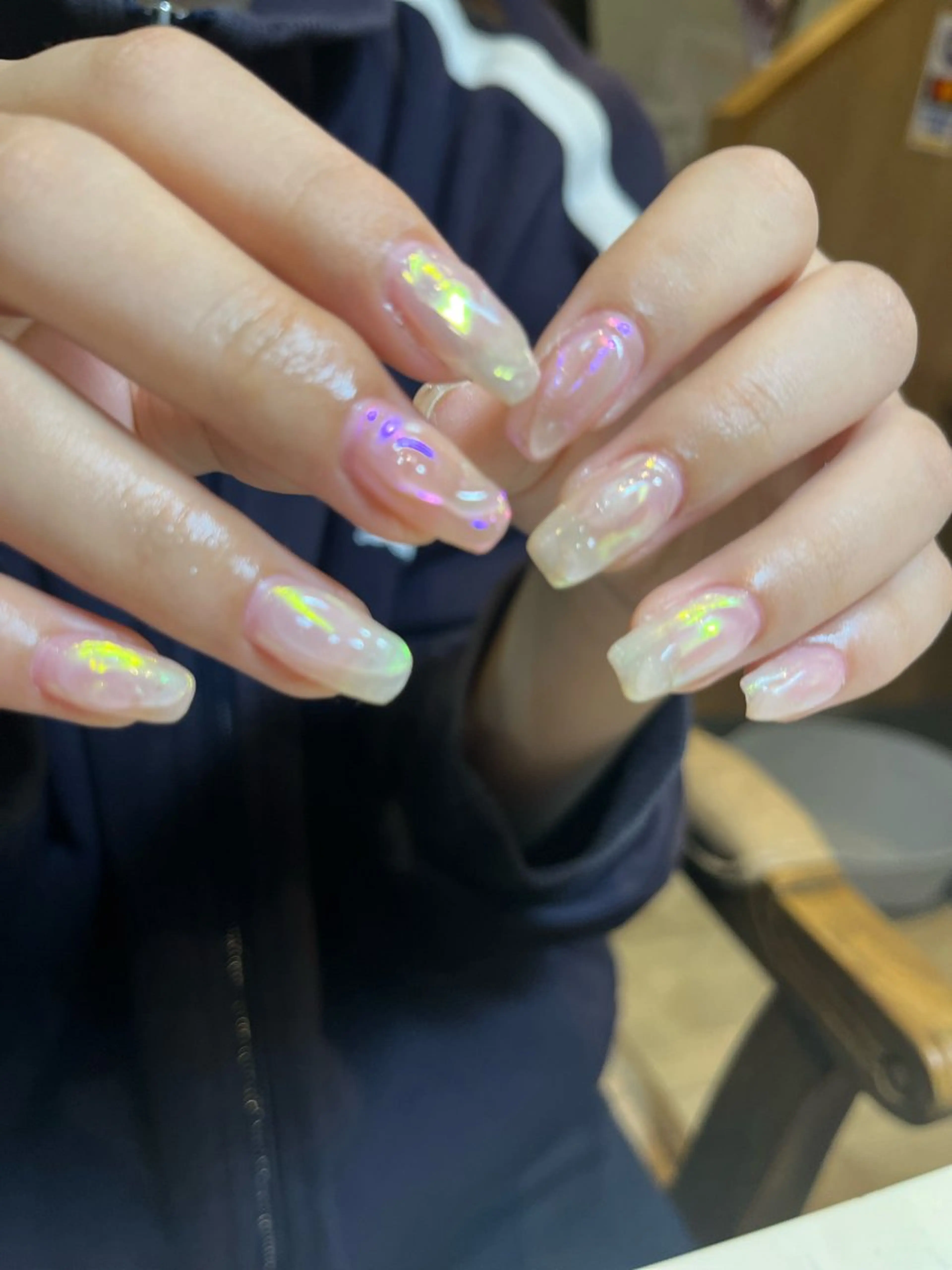 ネイル 氷ネイル・うるうるネイル エステ&アイラッシュ&ネイル Folche博多店【フォルチェ】所属・フォルチェ博多店 細田のネイルデザイン