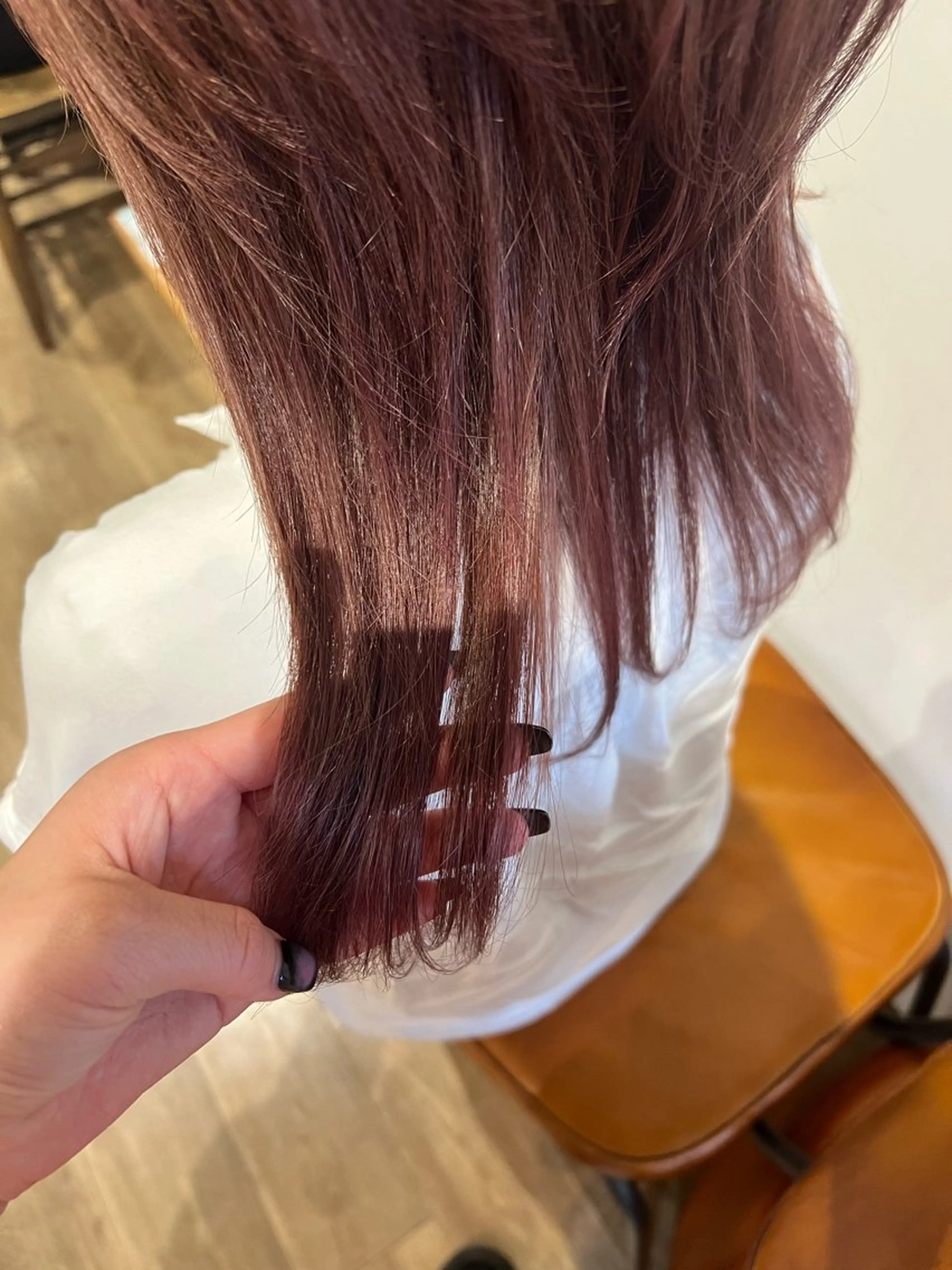 セミロング カラー ベージュカラー ピンクカラー ピンクベージュ 髙橋 秀果のヘアスタイル