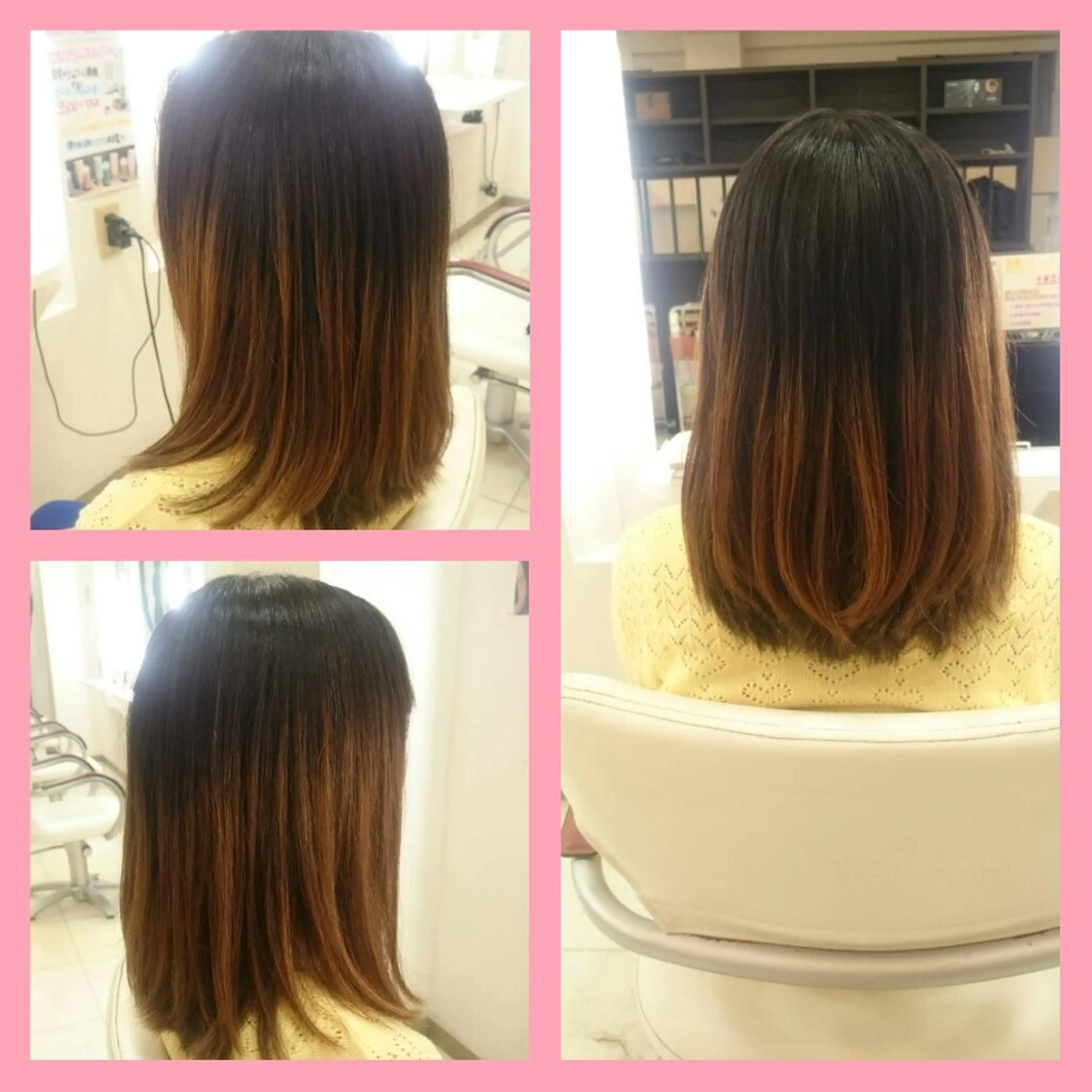 セミロング キンジョウ エナミのヘアスタイル