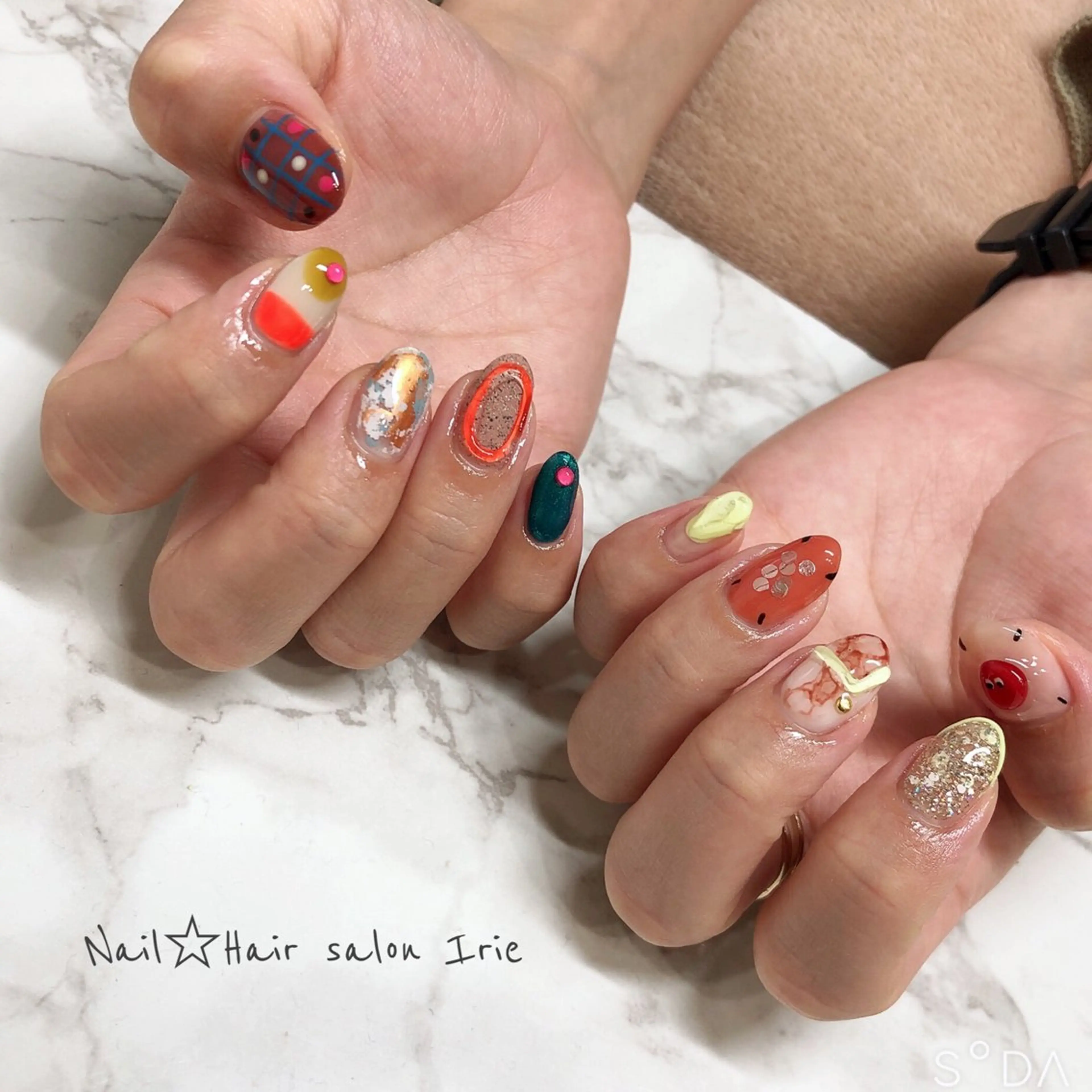ネイル ハンドネイル Hair salon Irie所属・與儀 知佳のネイルデザイン