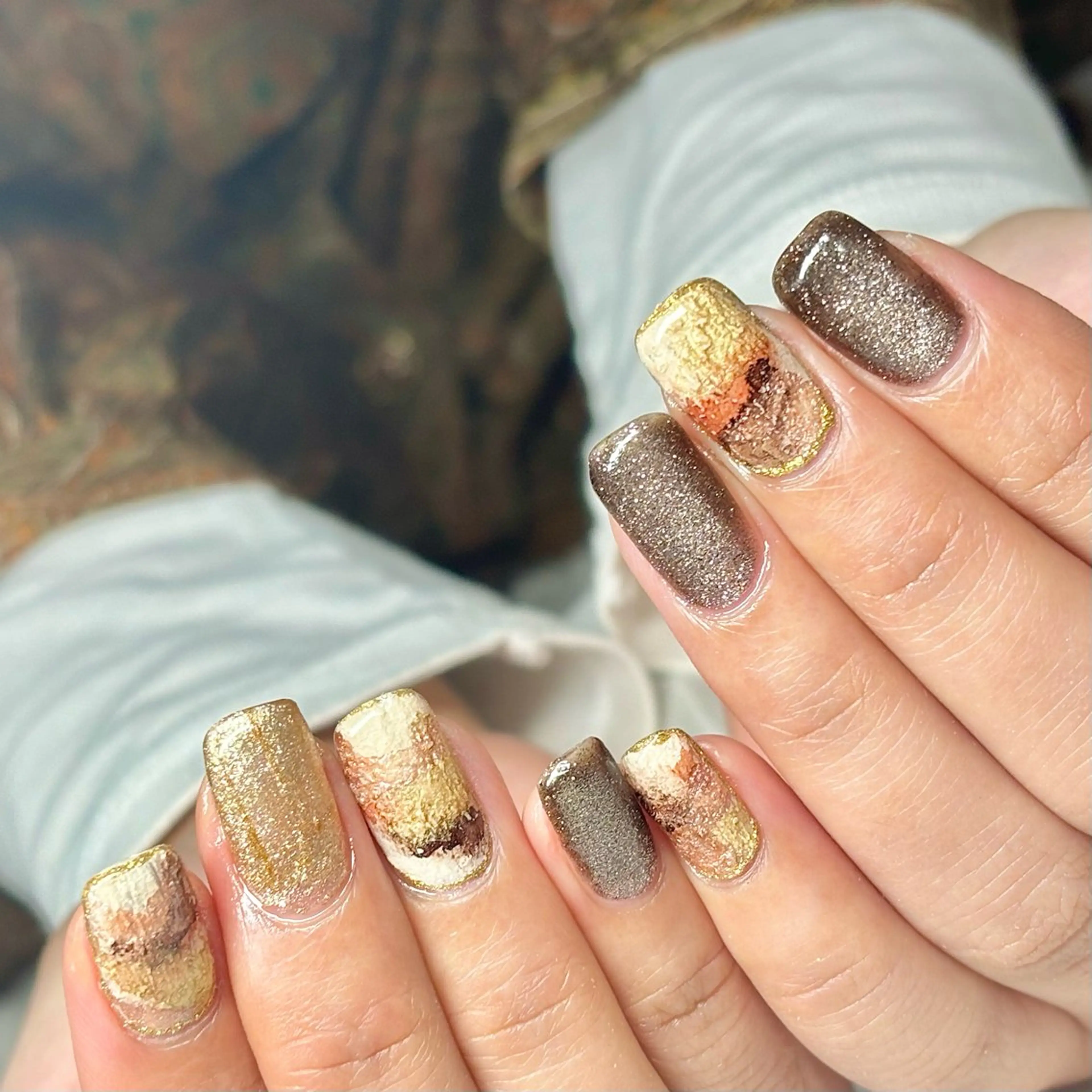 メンズ ネイル マグネットネイル ハンドネイル ハンドケア nail&eye Aoのマツエク・マツパデザイン
