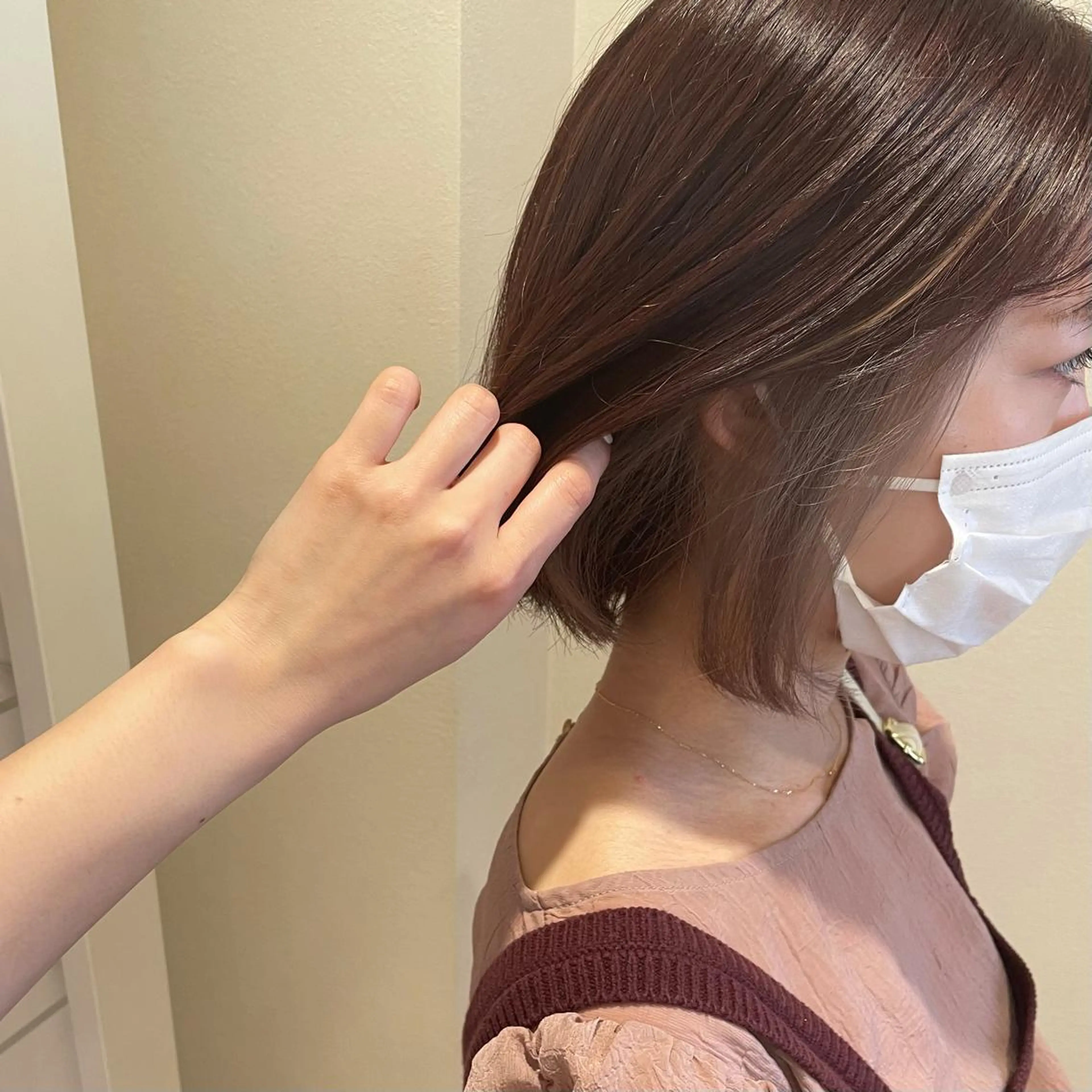 カラー ベージュカラー ミルクティーベージュ 🍪ヨシイハルネ🍪 ラベンダーカラーのヘアスタイル