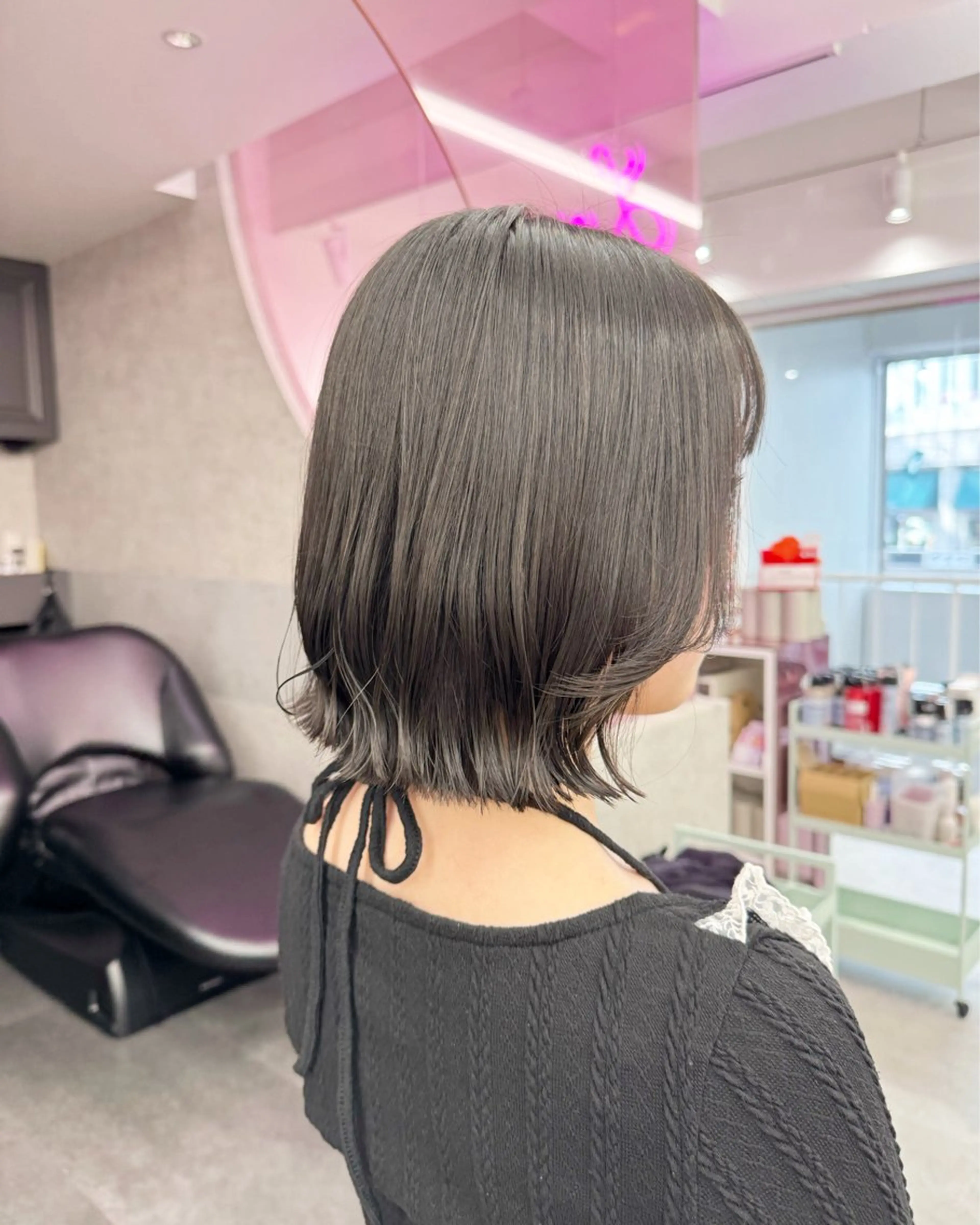 ショート カット トリートメント ヘアセット 透明感ヘアカラー chiharuのヘアスタイル