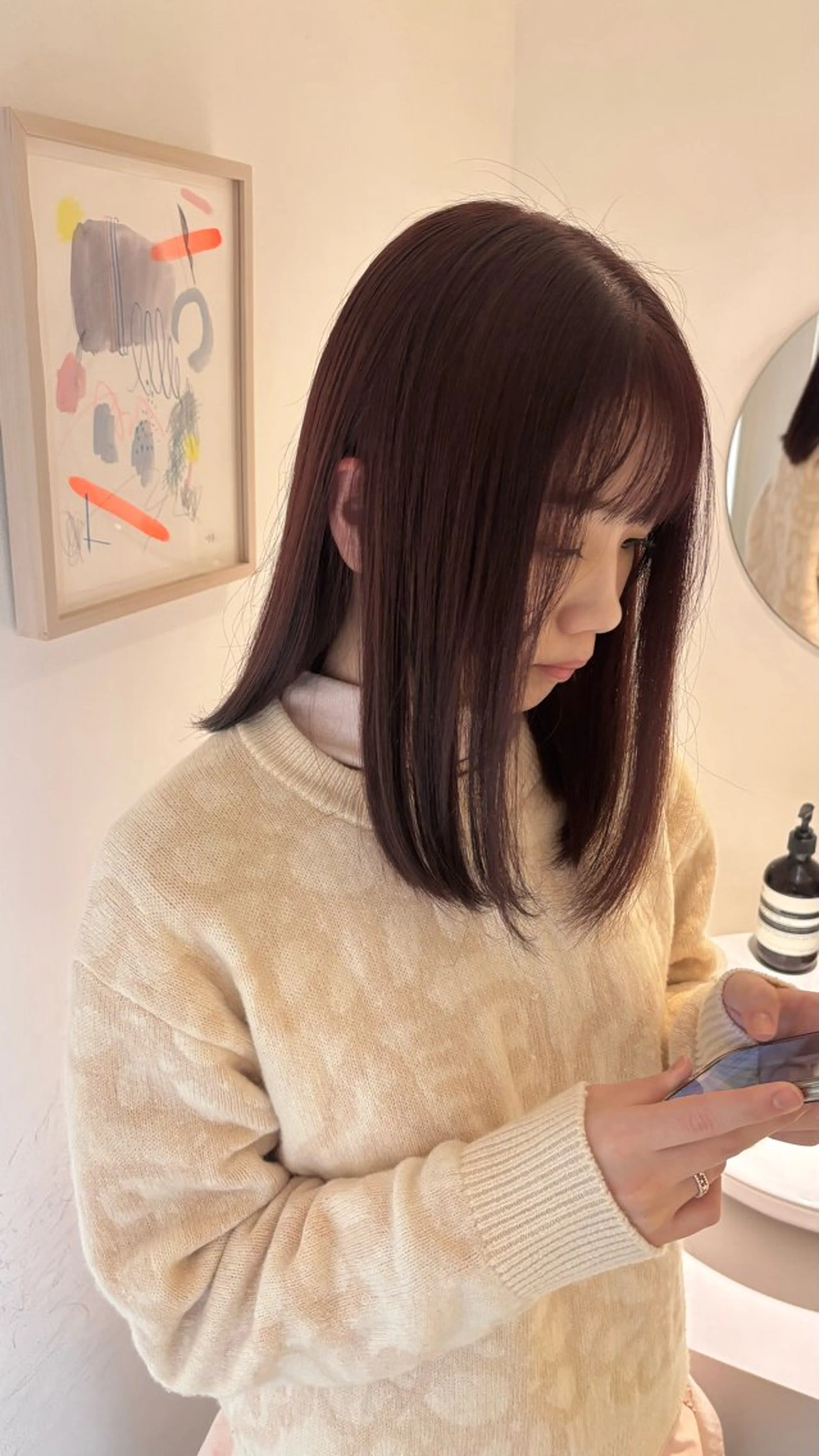 カラー yukie/ ハイトーンのヘアスタイル