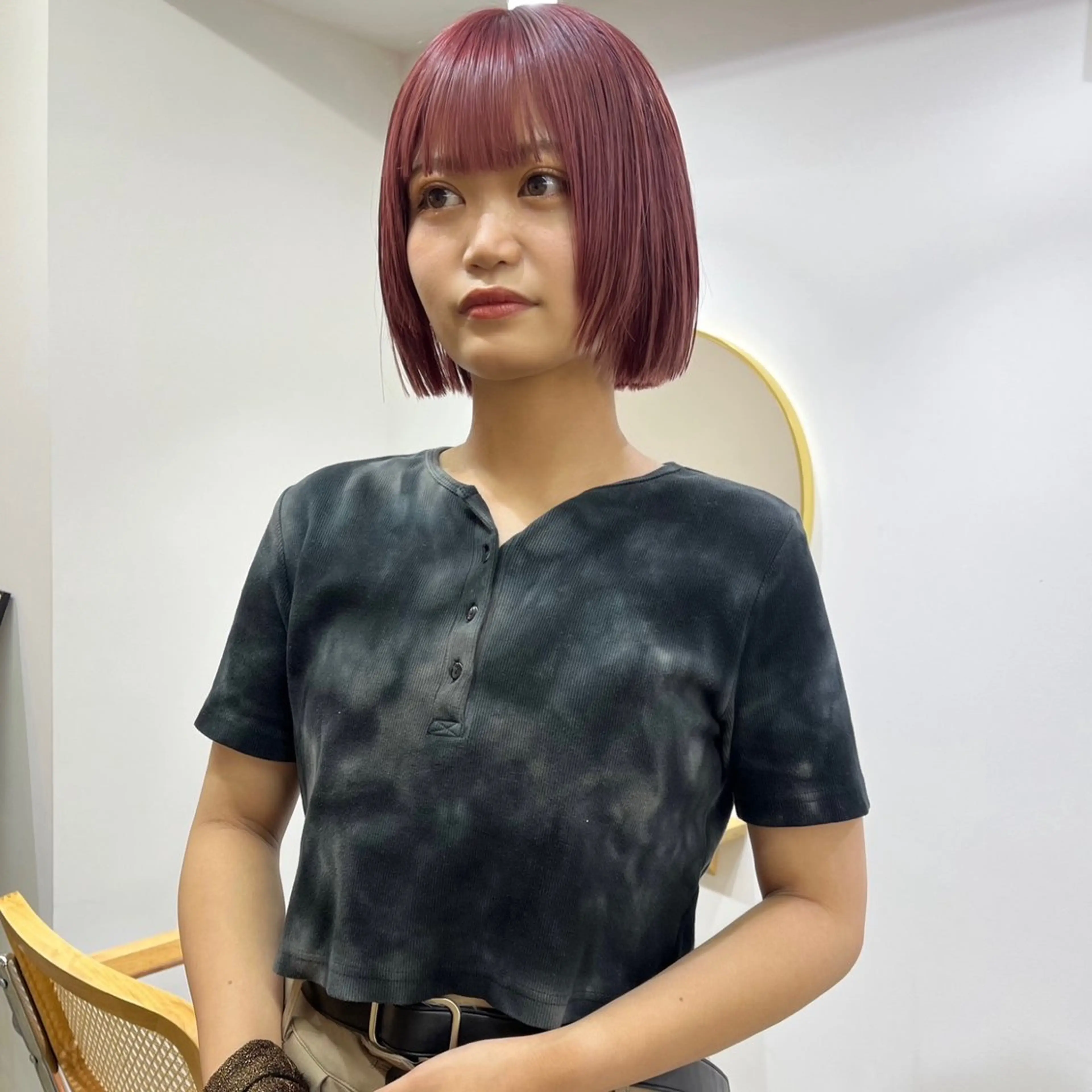 ショート カラー ハイトーン/心斎橋/ honomiのヘアスタイル