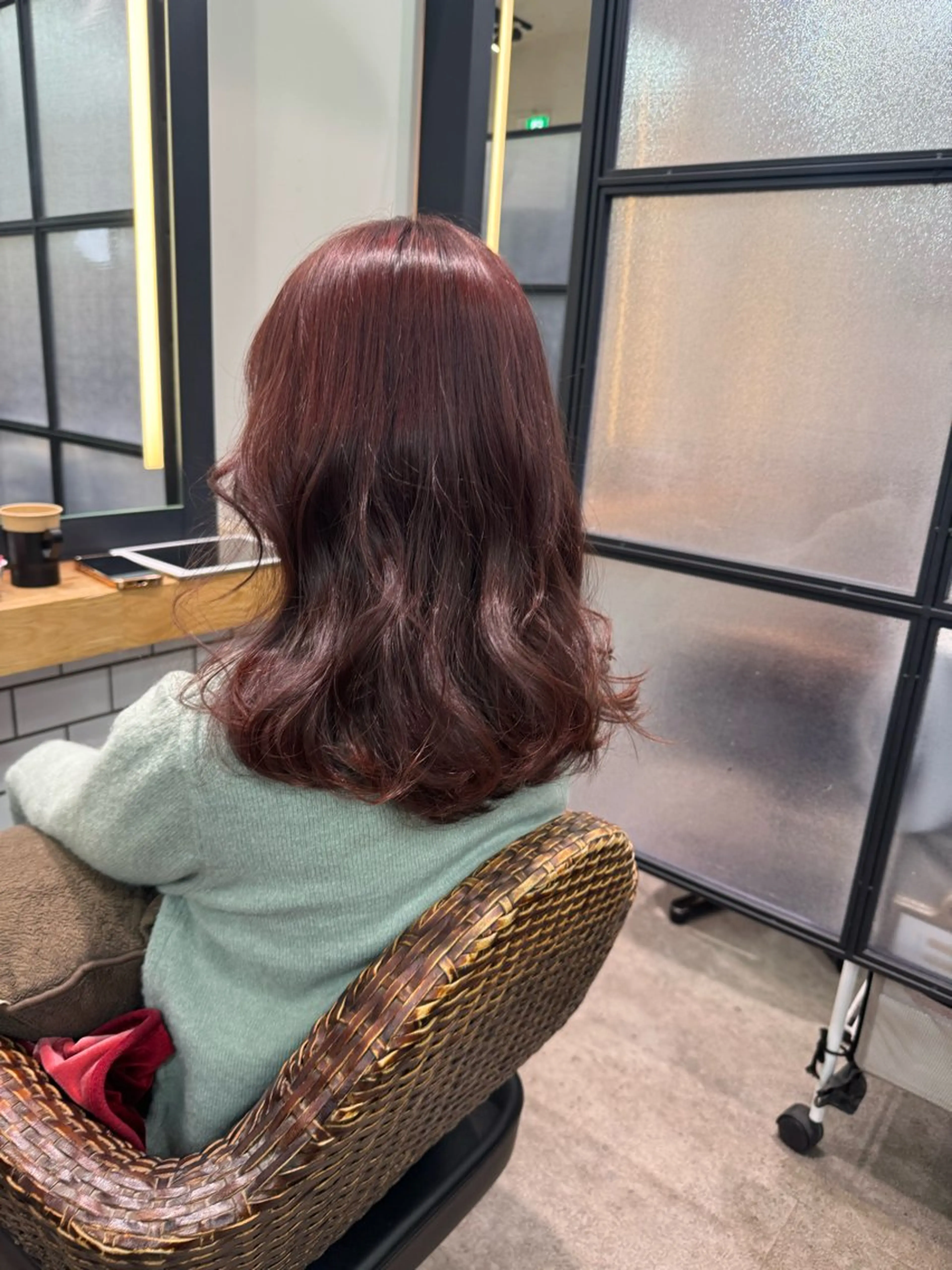 カラー ヘアカラー トリートメント red neo あいりのヘアスタイル