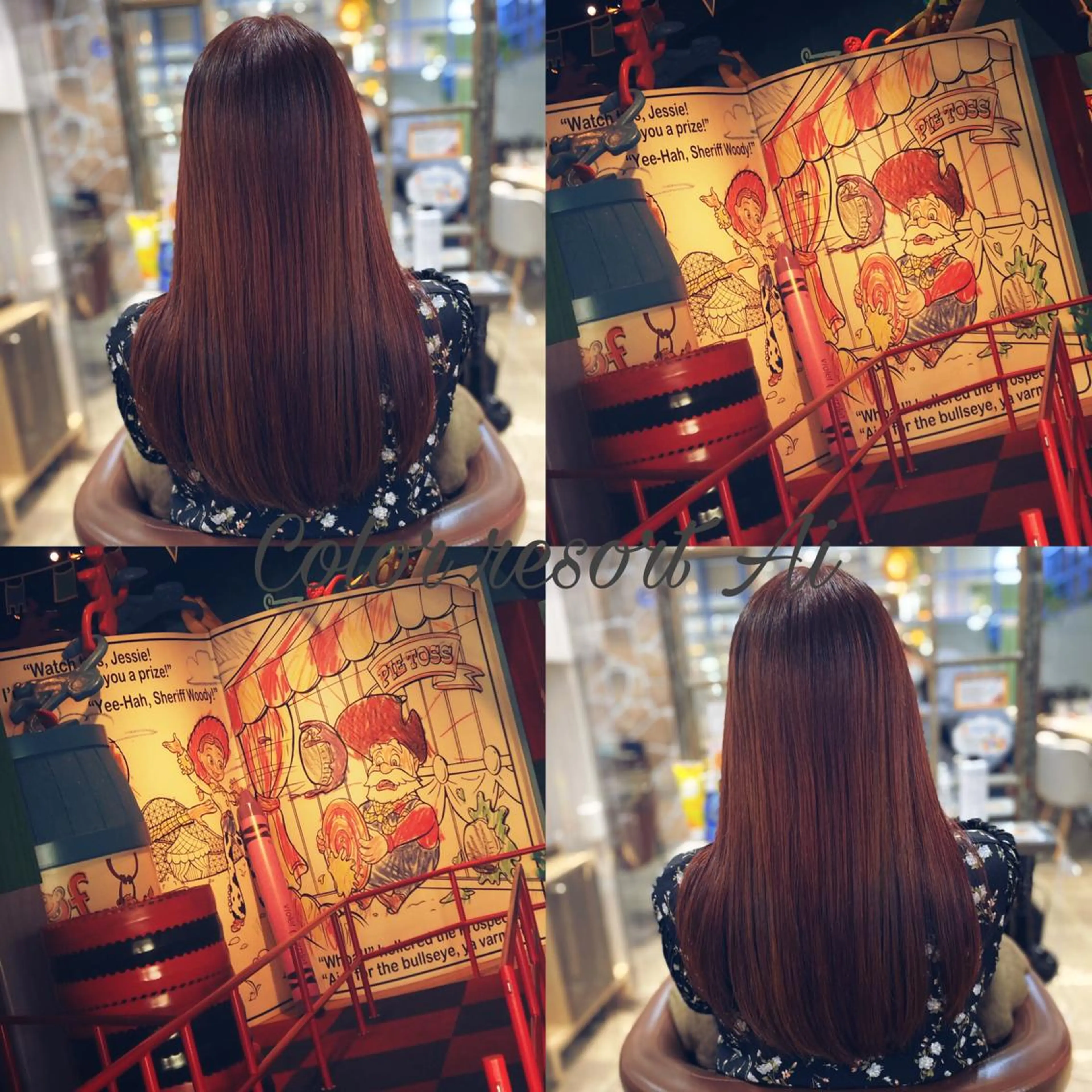 ロング カラー 透明感カラー 青柳凌平のヘアスタイル