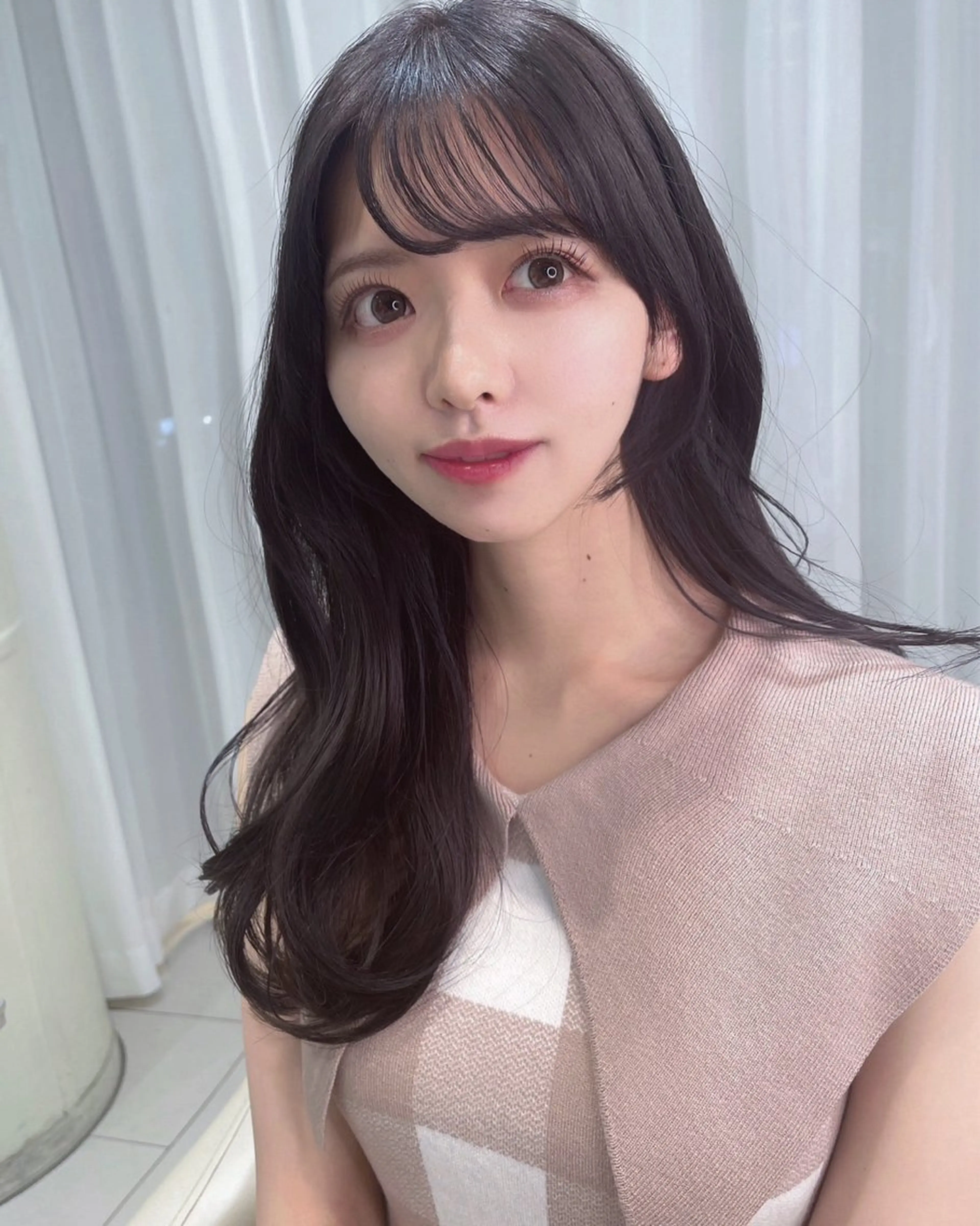 ロング カット ヘアカラー トリートメント 💗ブリーチなし 透け感💗徳井はやとのヘアスタイル