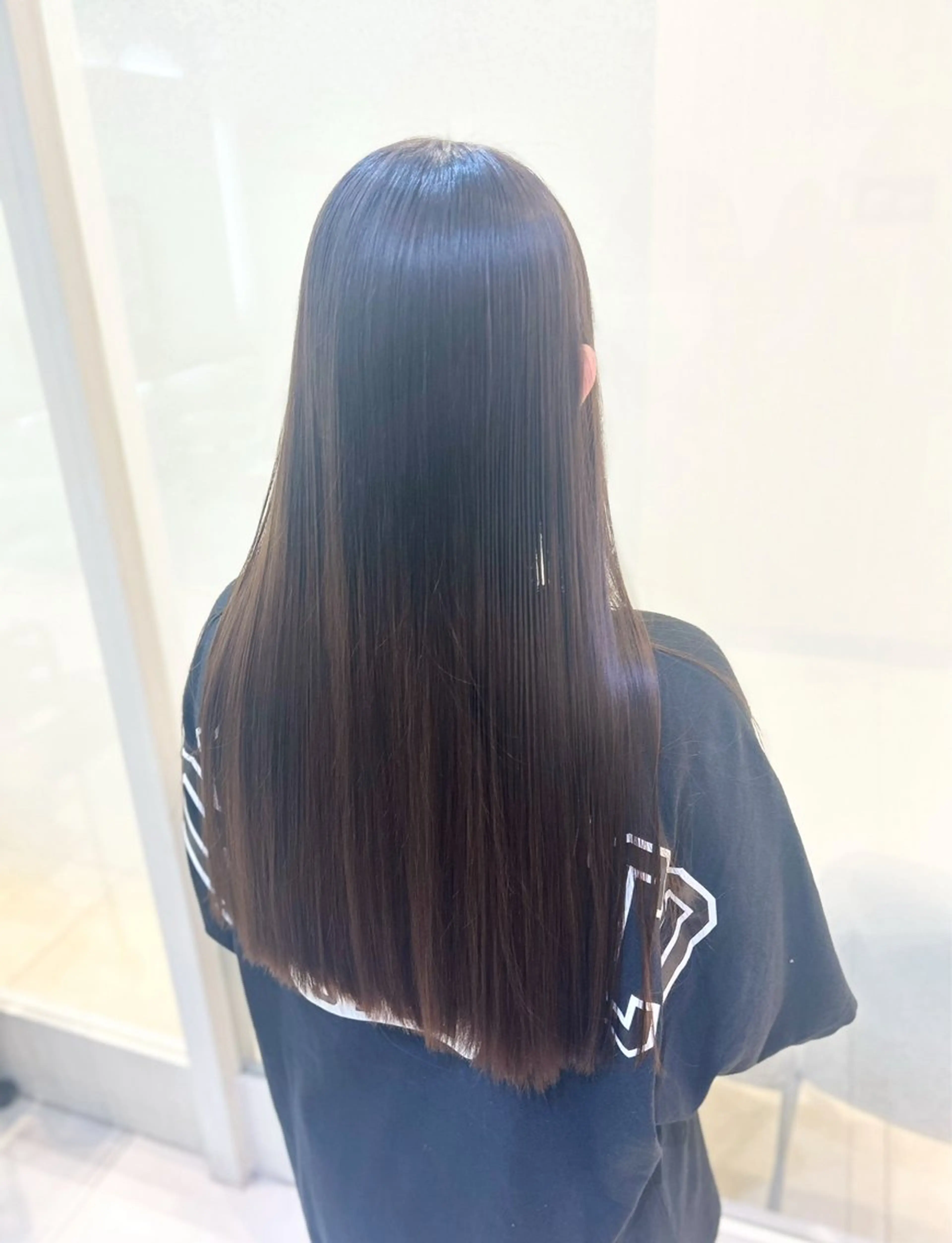 ロング パーマ カット 縮毛矯正 トリートメント 艶質改善/縮毛矯正 ササキナツミのヘアスタイル