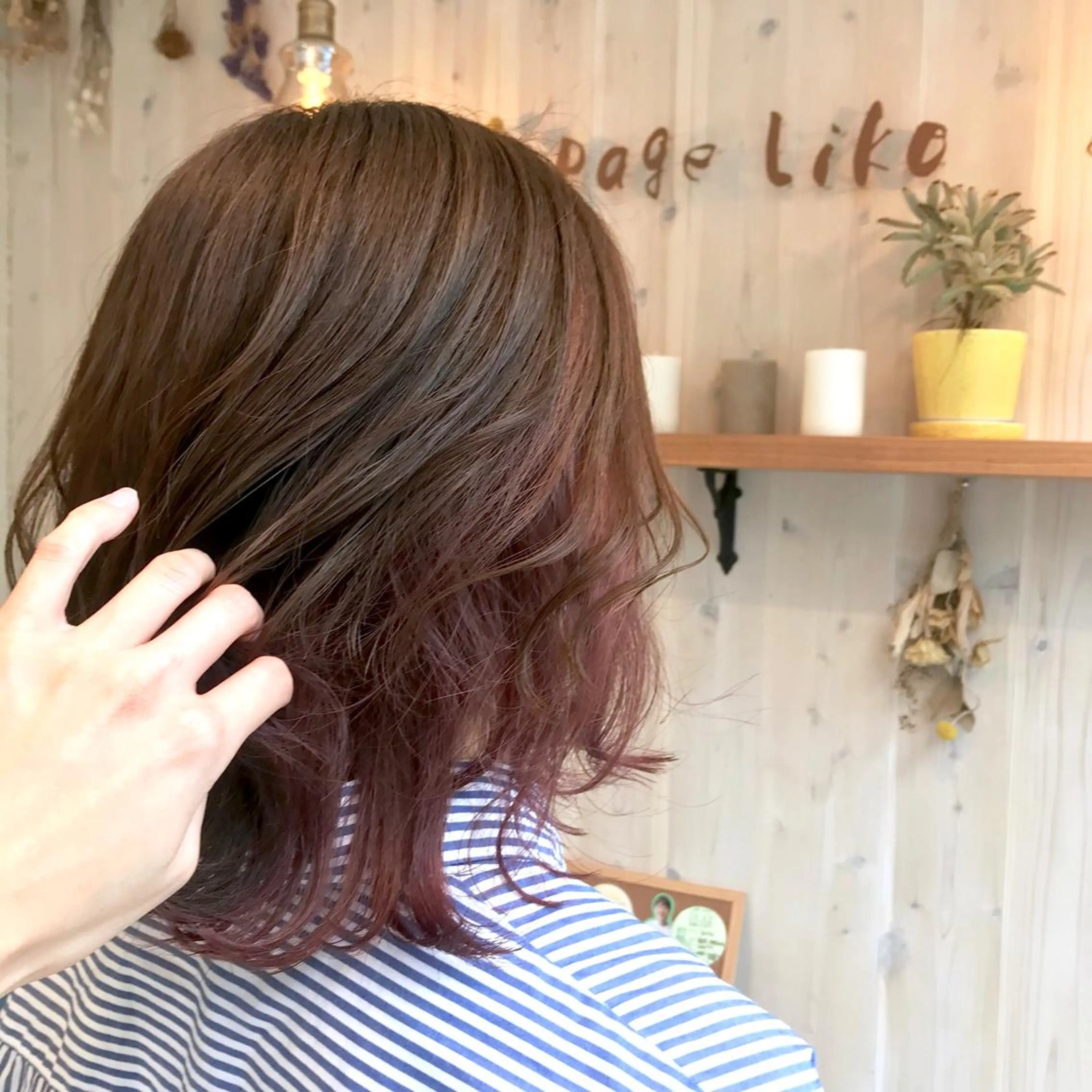 ミディアム カラー インナーカラー 透明感カラー/ 寺田千雅子のヘアスタイル