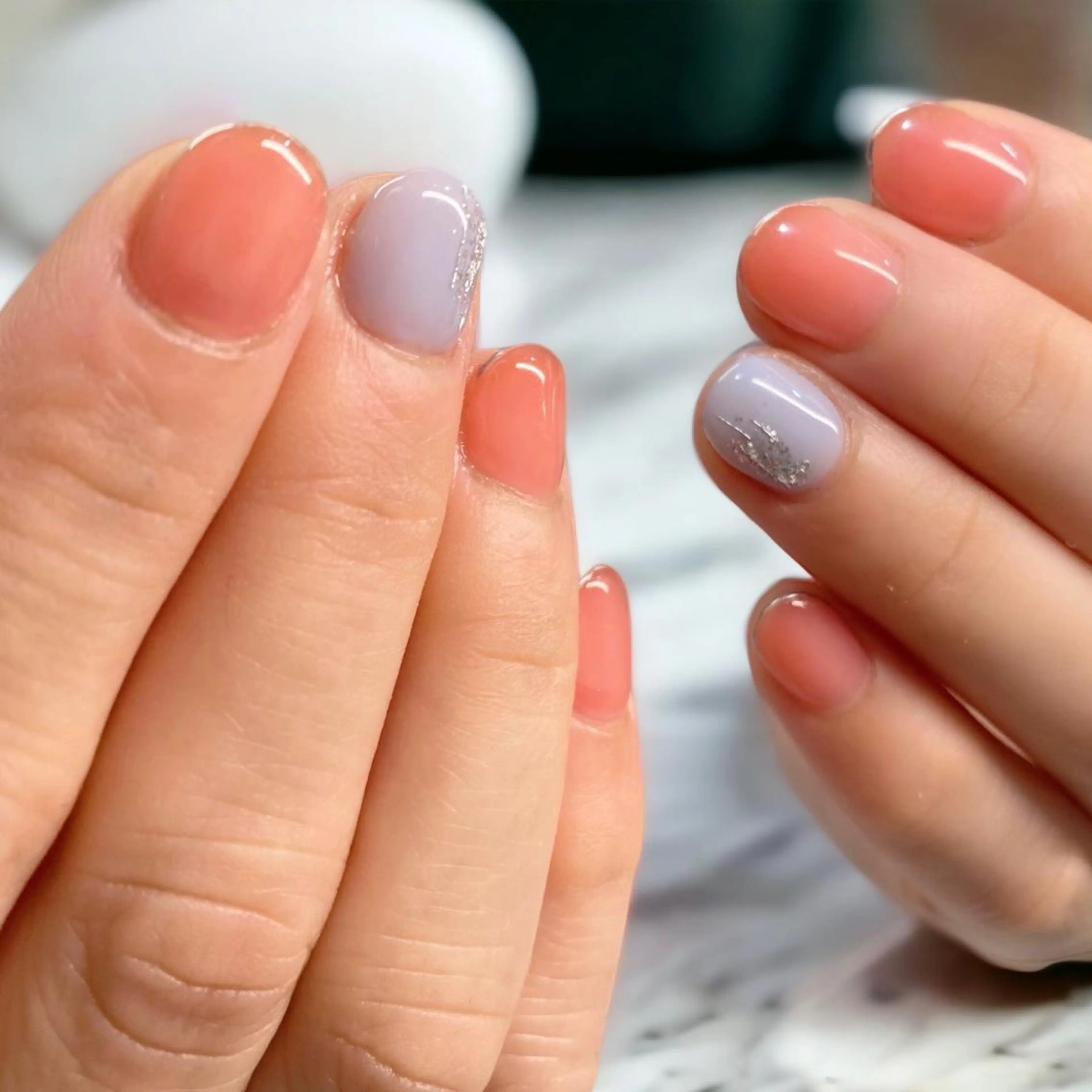ネイル ワンカラーネイル 夏ネイル nail salon ily 武蔵新城のネイルデザイン