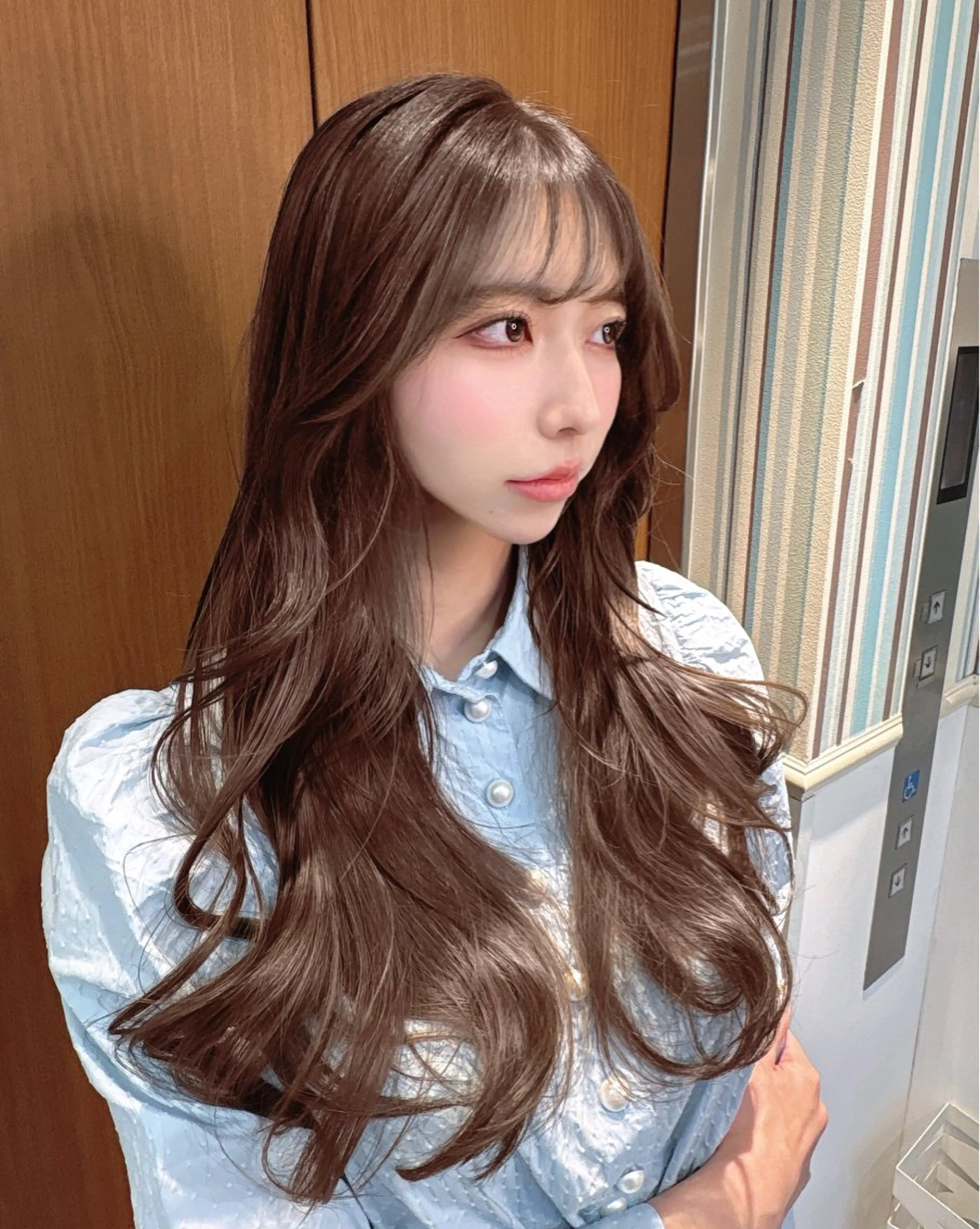 ロング 💗ブリーチなし 垢抜け💗徳井はやとのヘアスタイル
