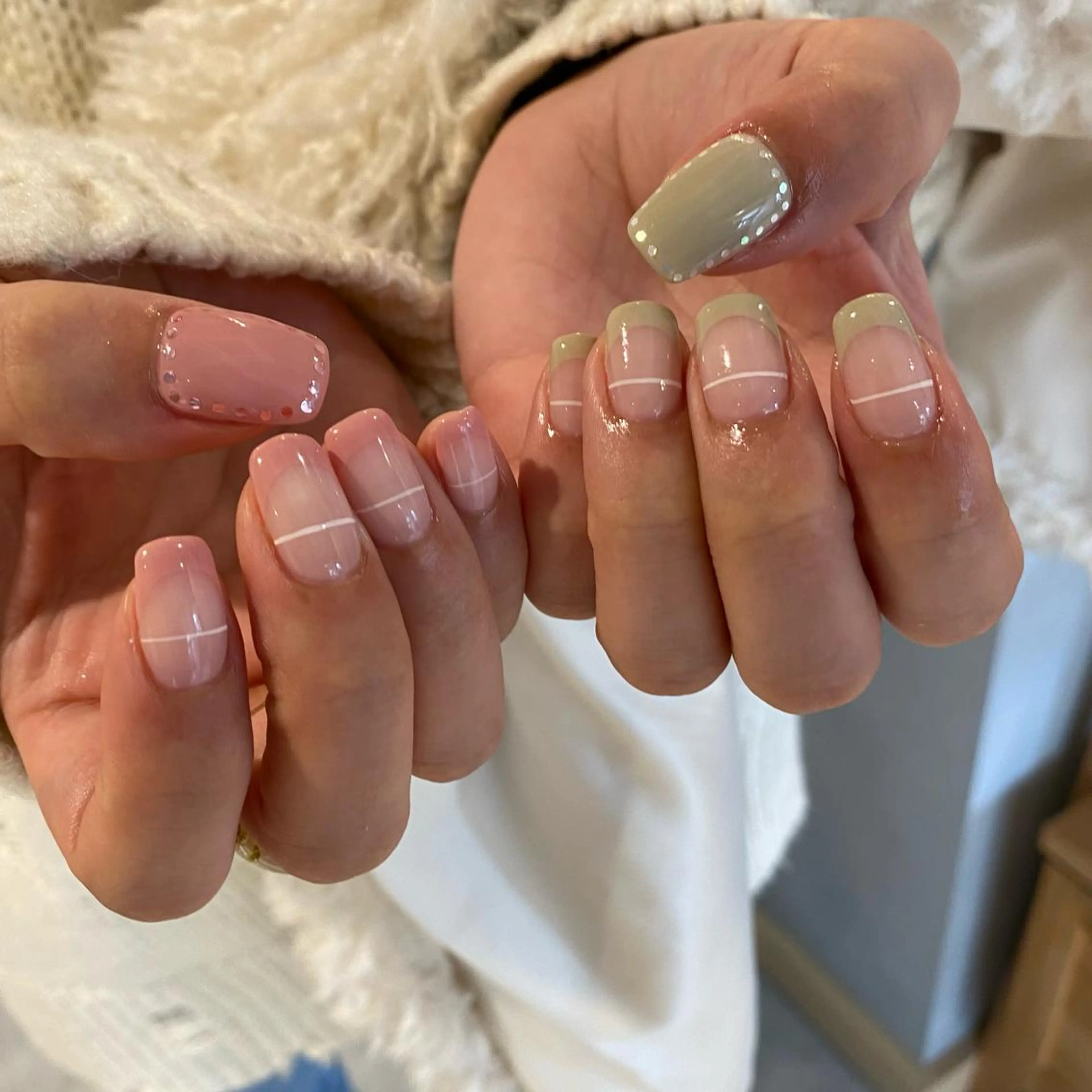 ネイル ニュアンスネイル ハンドネイル RINO AMANE nailのネイルデザイン