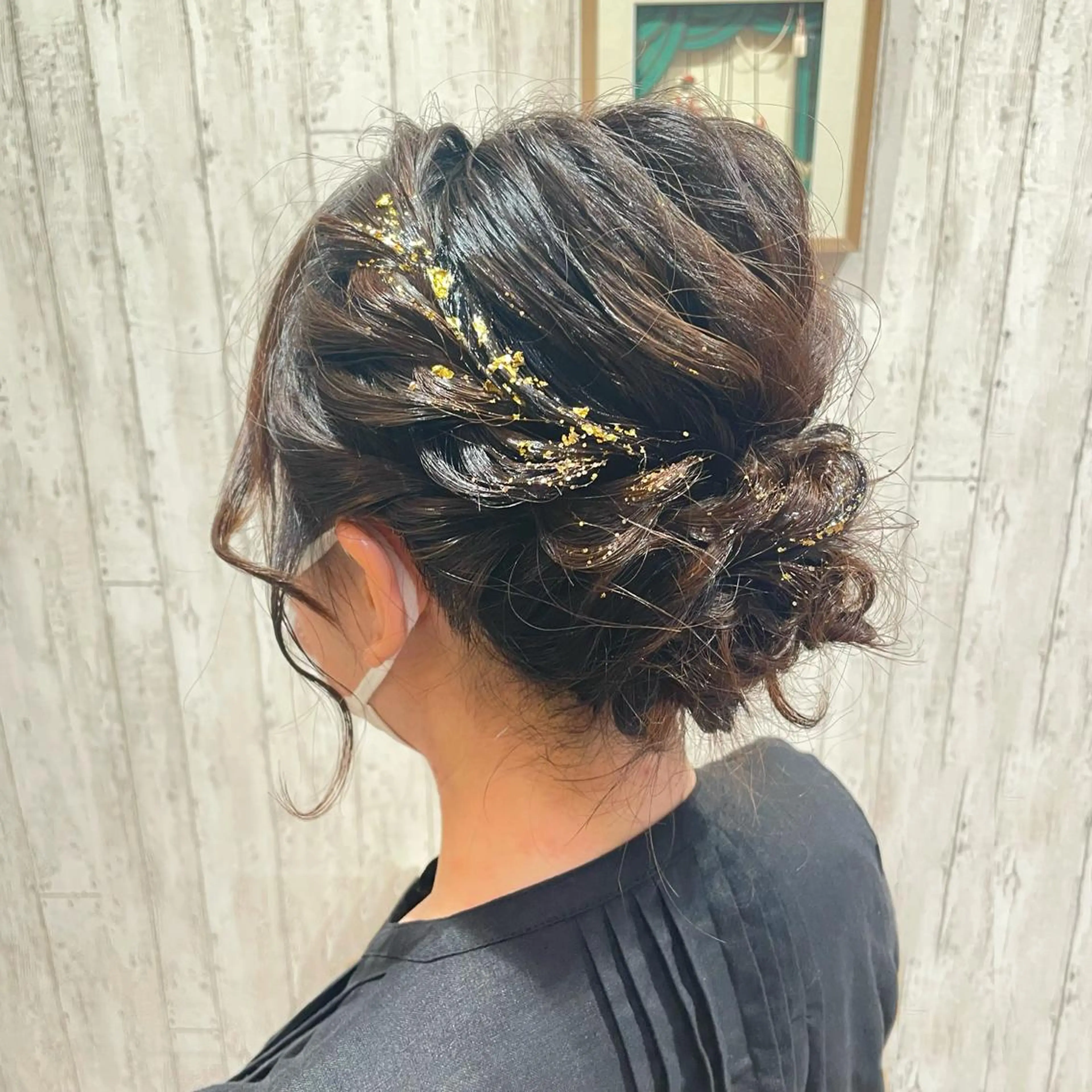 セミロング ヘアアレンジ 卒業式のヘアスタイル 古沢 みづきのヘアスタイル