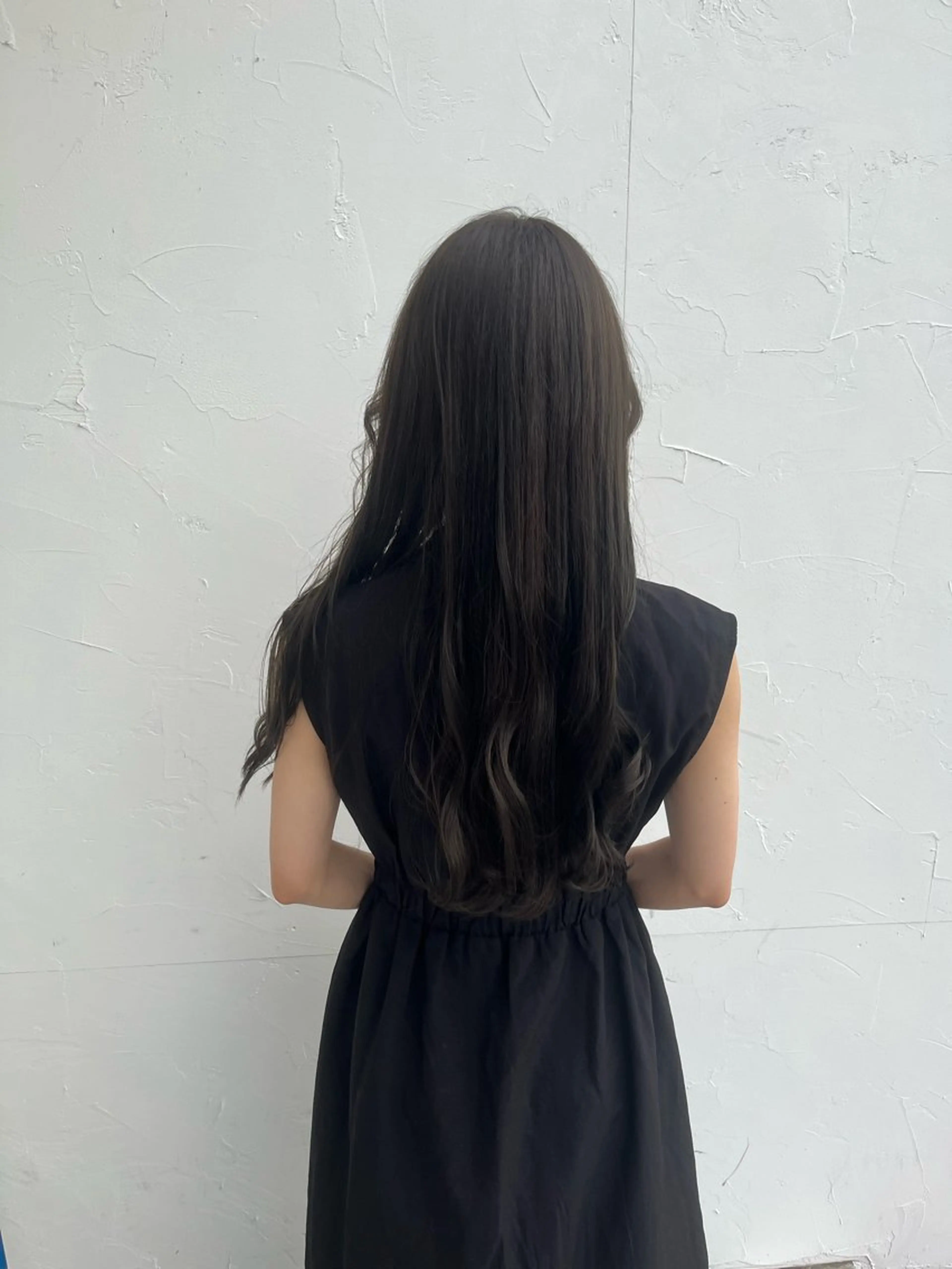 ロング カラー 透明感カラー オリーブカラー ヘアカラー オダセイナ /石橋阪大前のヘアスタイル