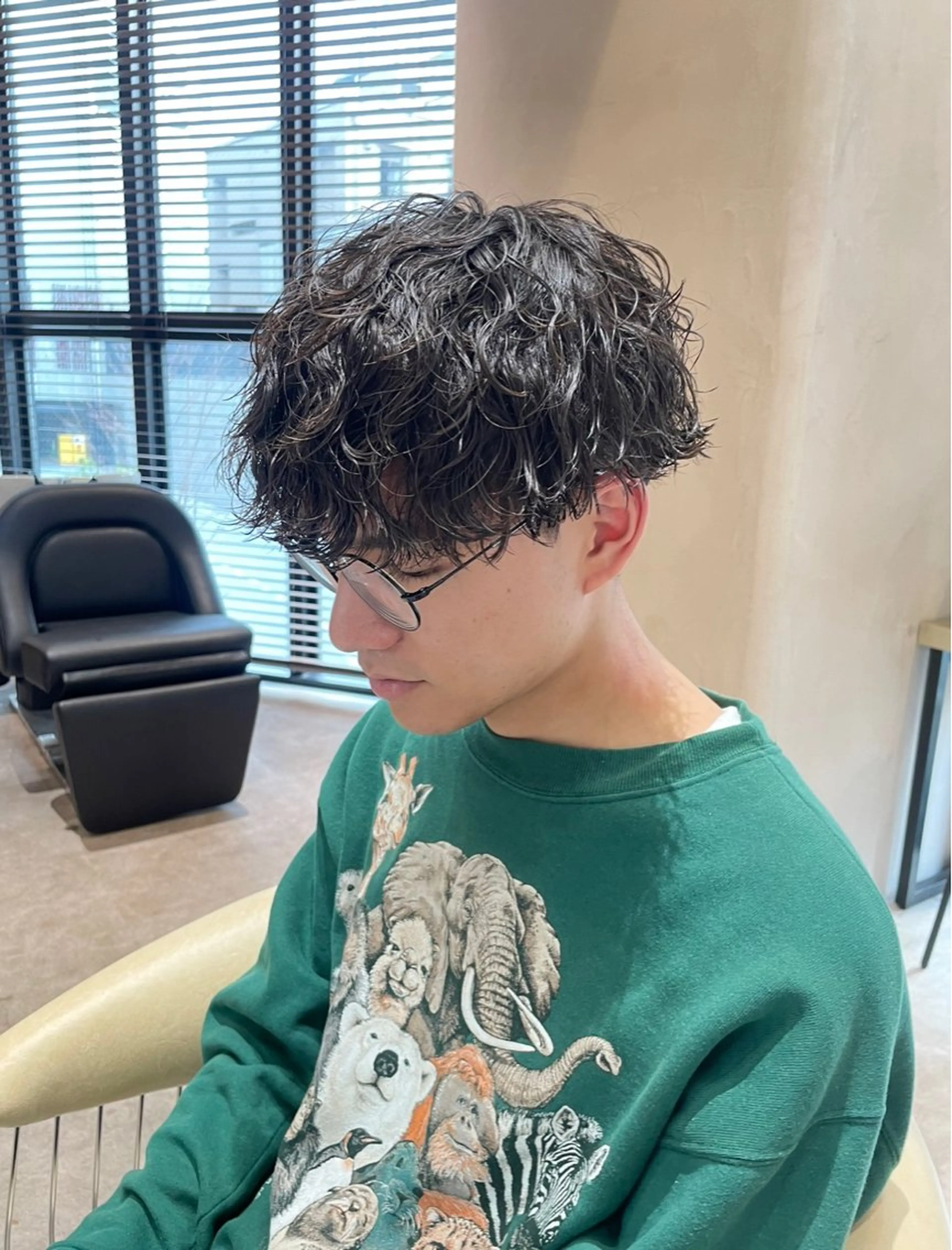 ショート パーマ メンズ カット パーマ メンズ特化美容師 🤍FUKAのヘアスタイル