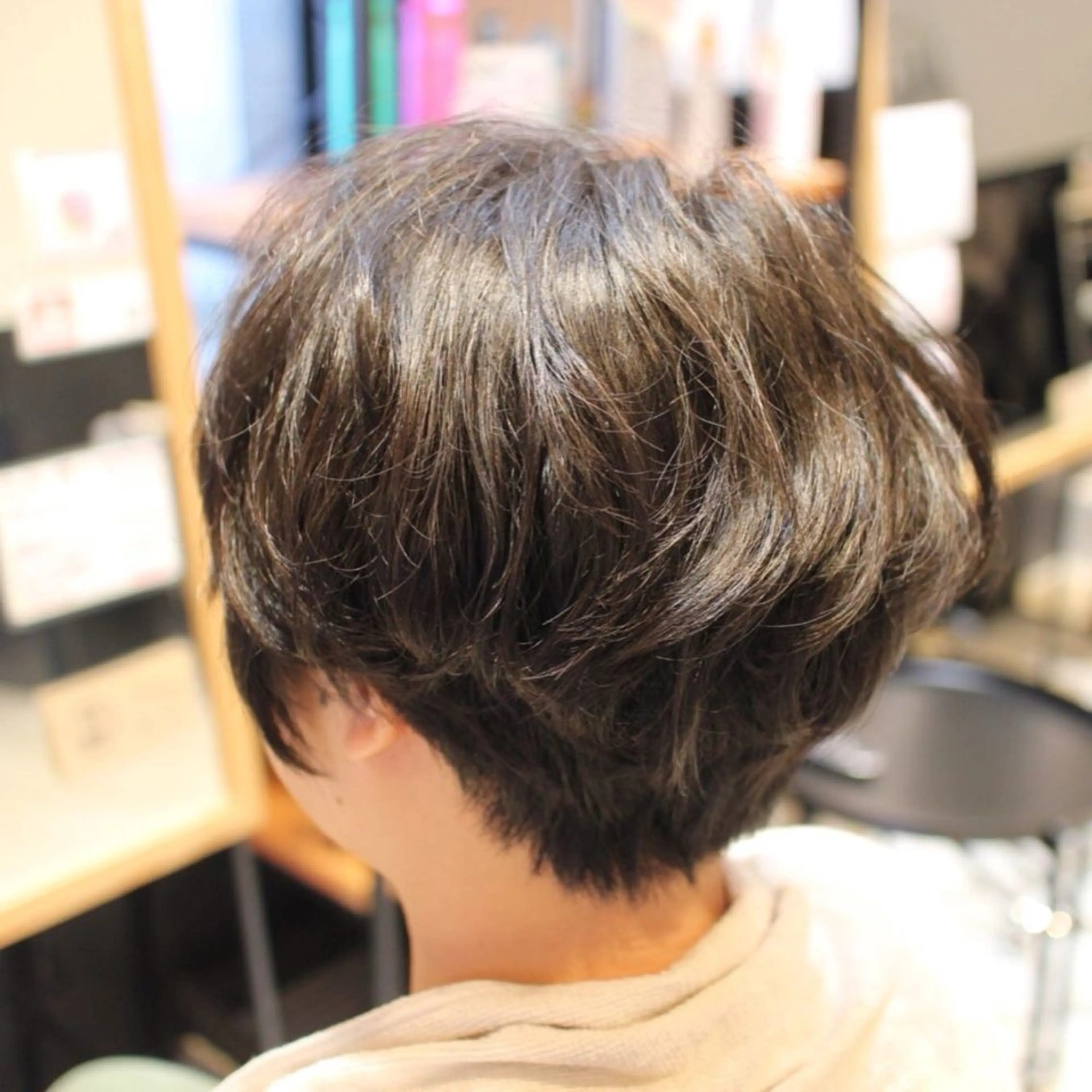 ショート くせ毛 ショートヘア カット hair salon TOKUNAGA所属・💫縮毛矯正/ カット💫徳永あい子のヘアスタイル