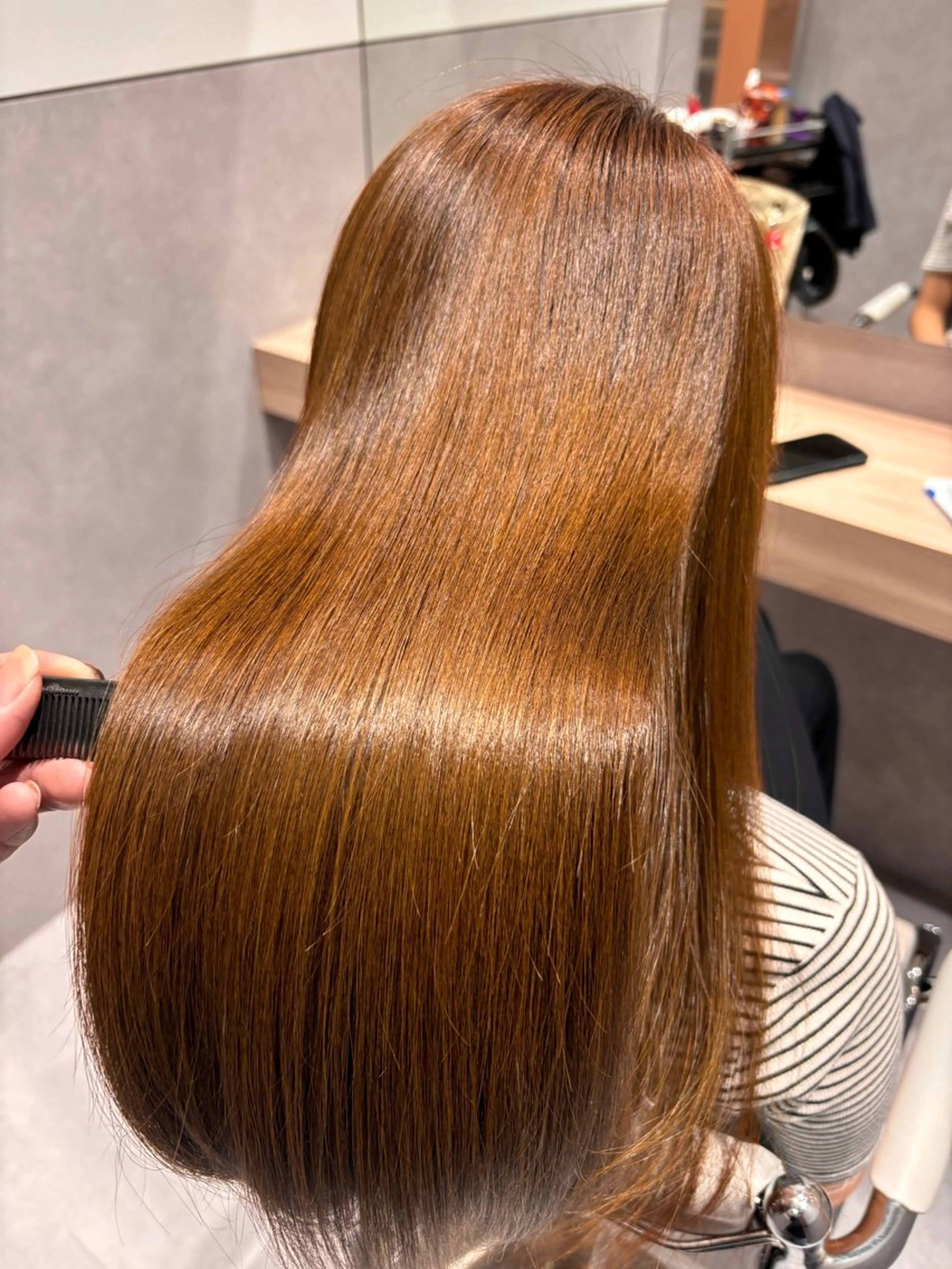 ロング カラー トリートメント SALOWIN新宿三丁目East3階所属・アイドルヘア 💓清水拓実のヘアスタイル