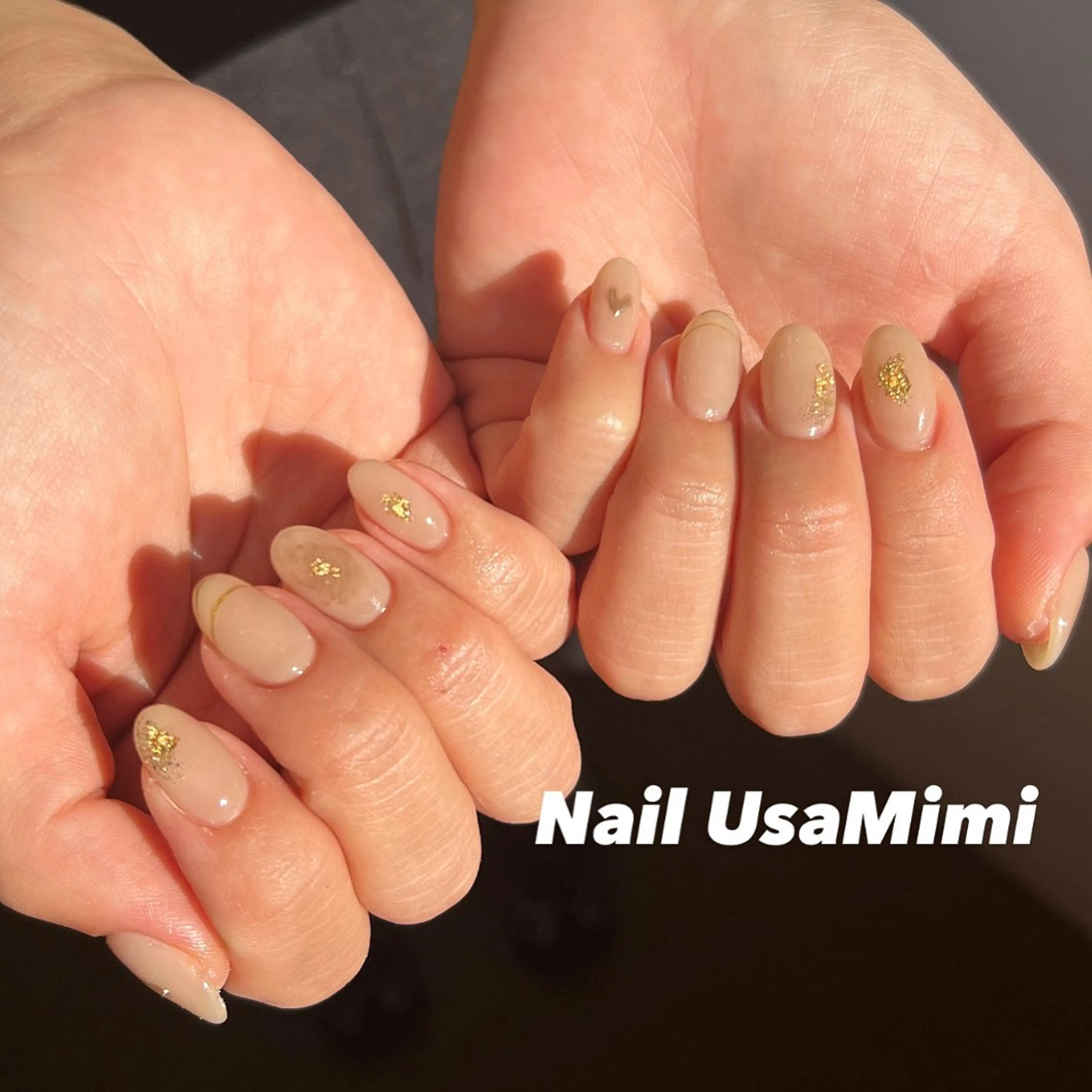 ネイル アートネイル オーロラネイル チークネイル フレンチネイル ジェルネイル ハンドネイル 本町NailUsa Mimi RIKOのネイルデザイン