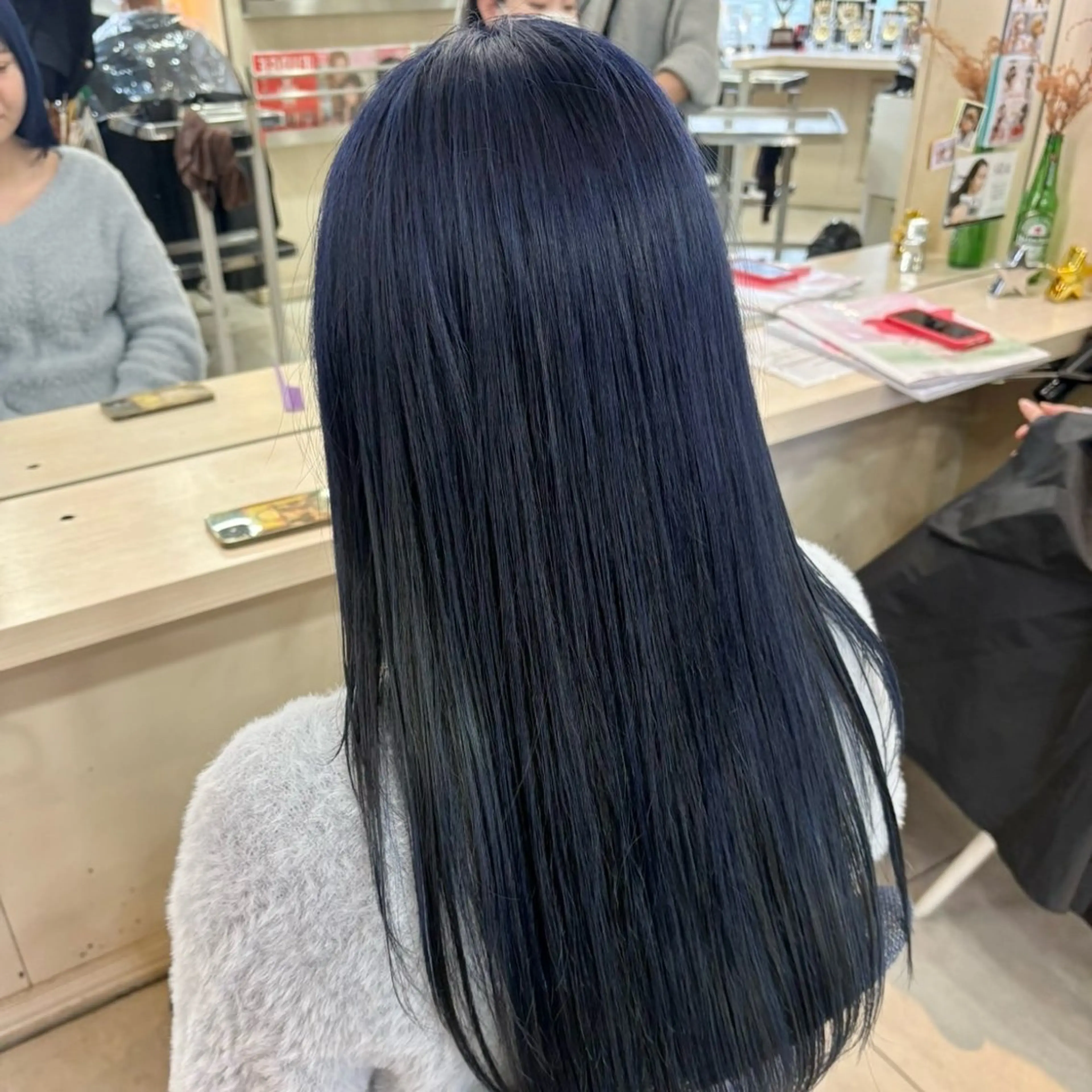 【新規】人気Ｎｏ．2縮毛矯正(ストレートパーマ)＋ワンカラーの写真