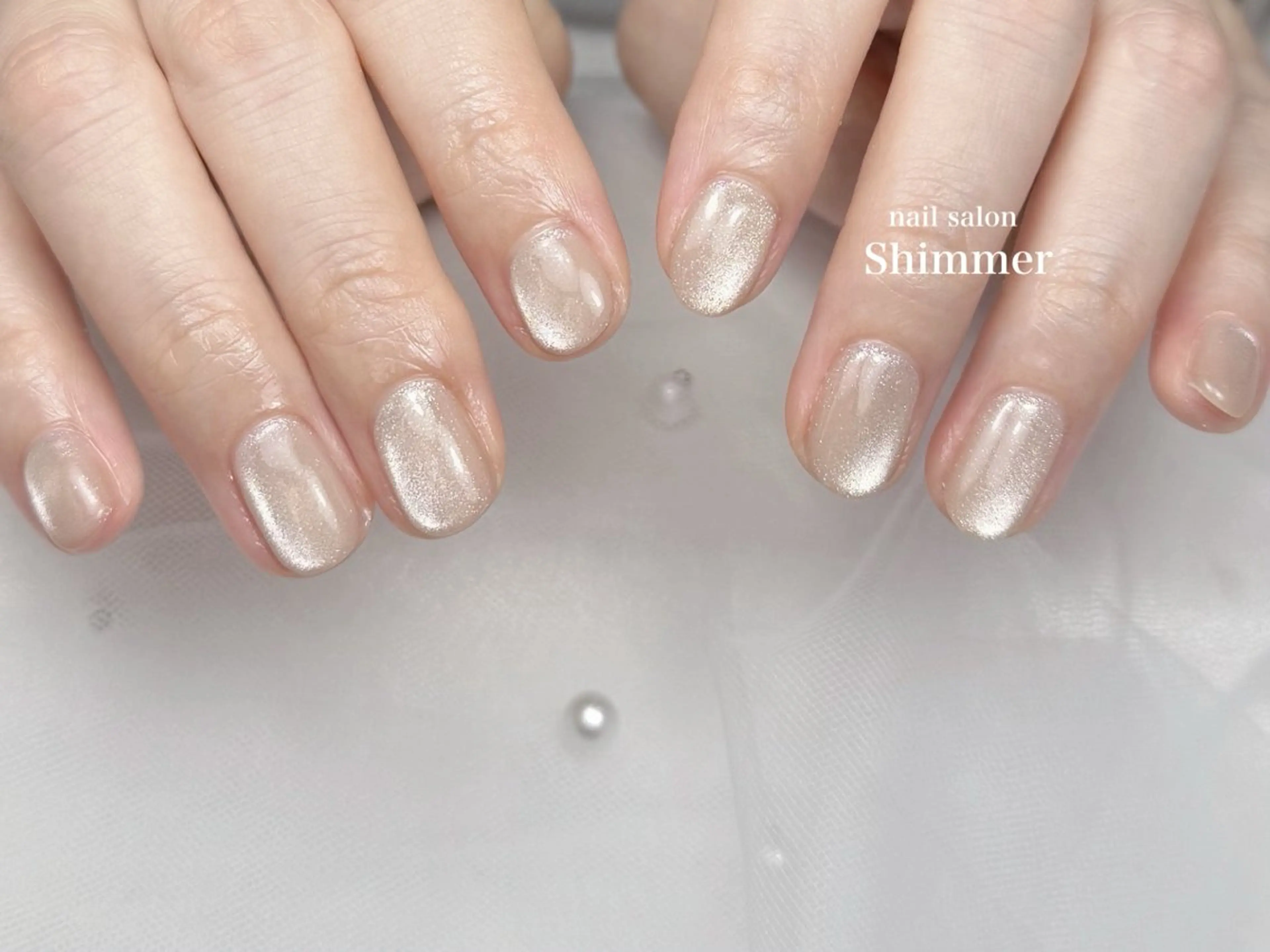 ネイル ハンドネイル Shimmer Risaのネイルデザイン