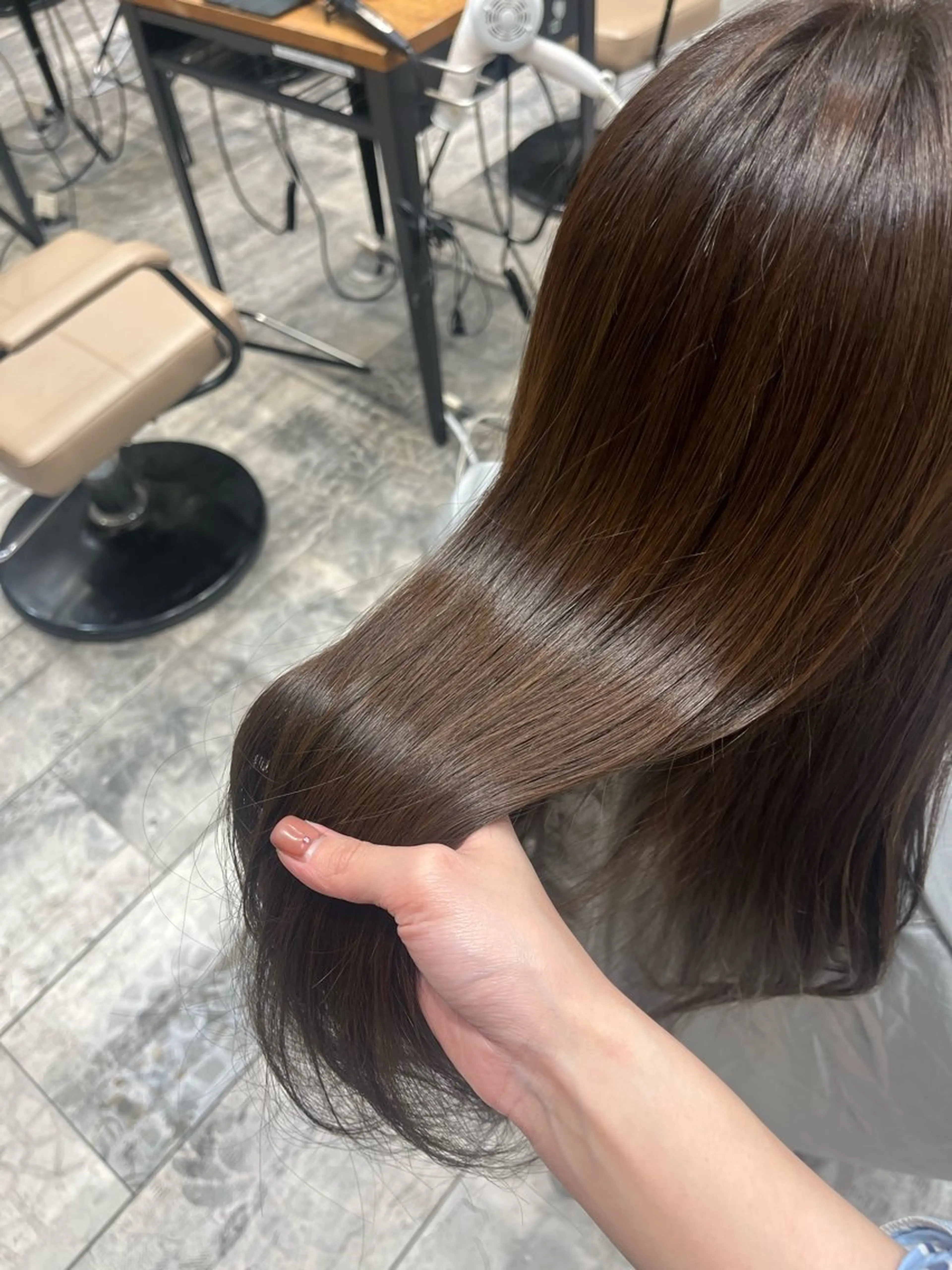 カラー ブラウンカラー オリーブブラウン ヘアカラー AFLOAT RUVUA所属・縮毛矯正 ✨💕前田さきえのヘアスタイル