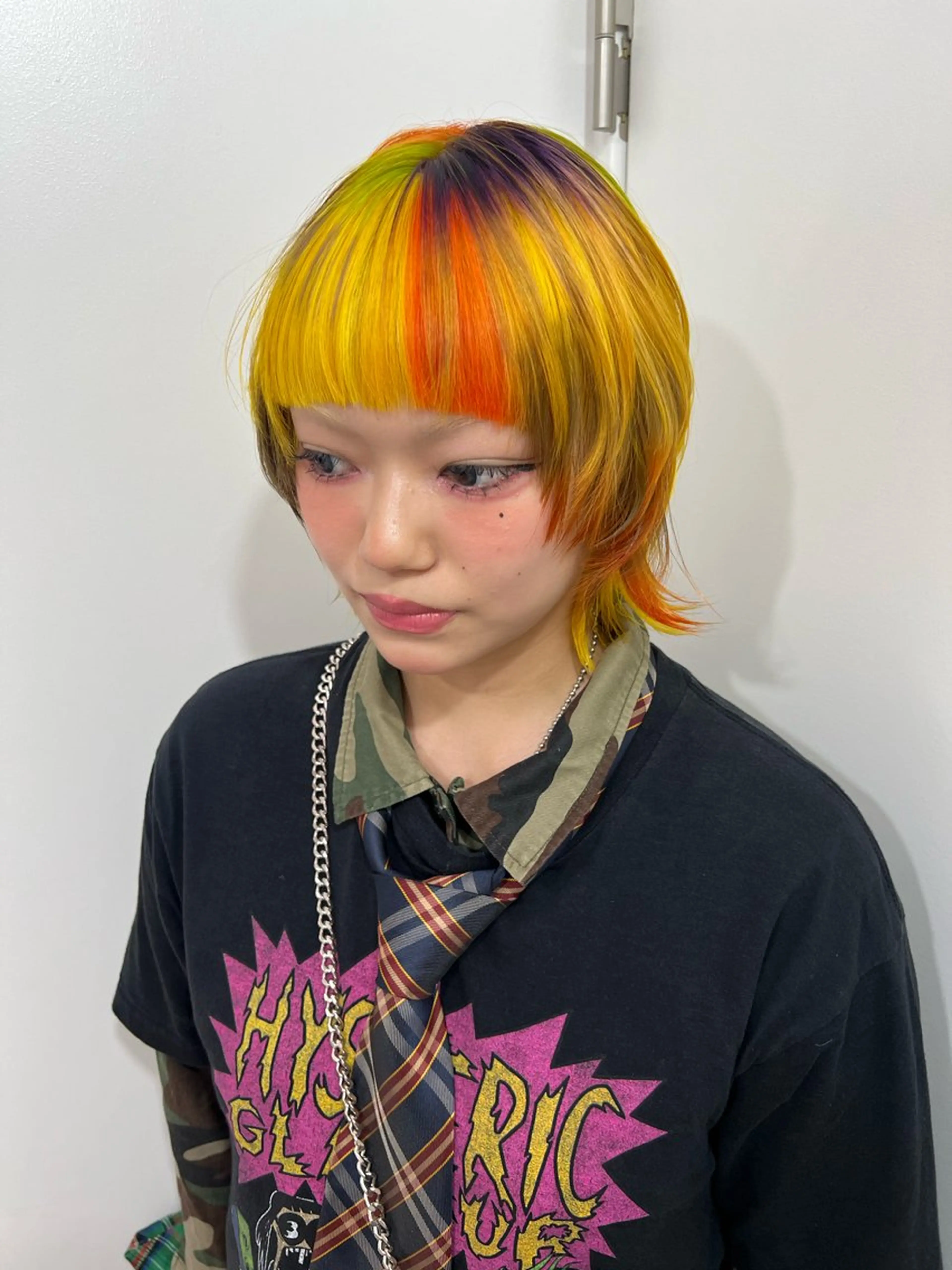 ミディアム ヘアカラー トリートメント 💥ウルフカット デザインあんな💥のヘアスタイル