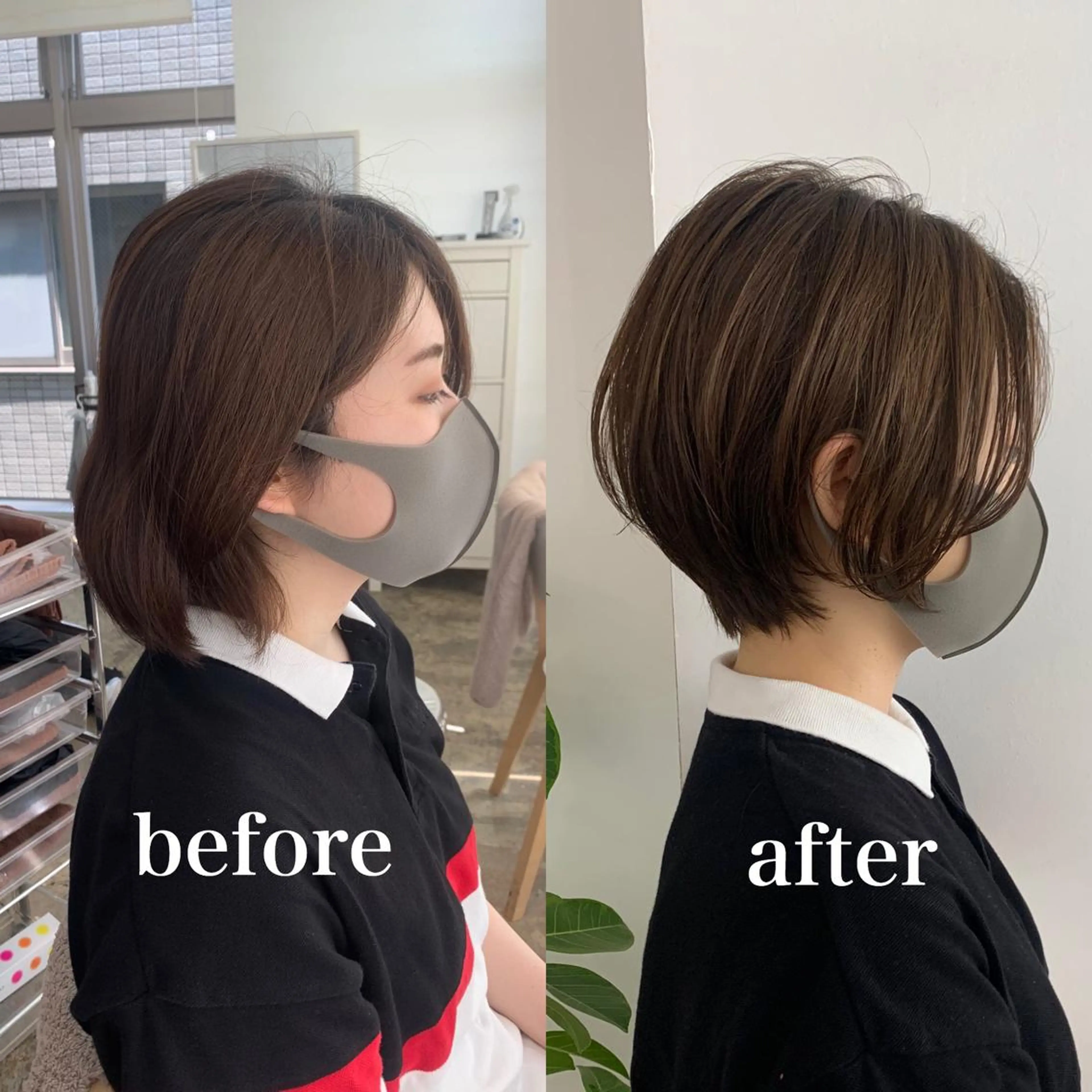 ショート カラー ショートヘア 渋谷ブリーチカラー 韓国ヘアyuikoのヘアスタイル