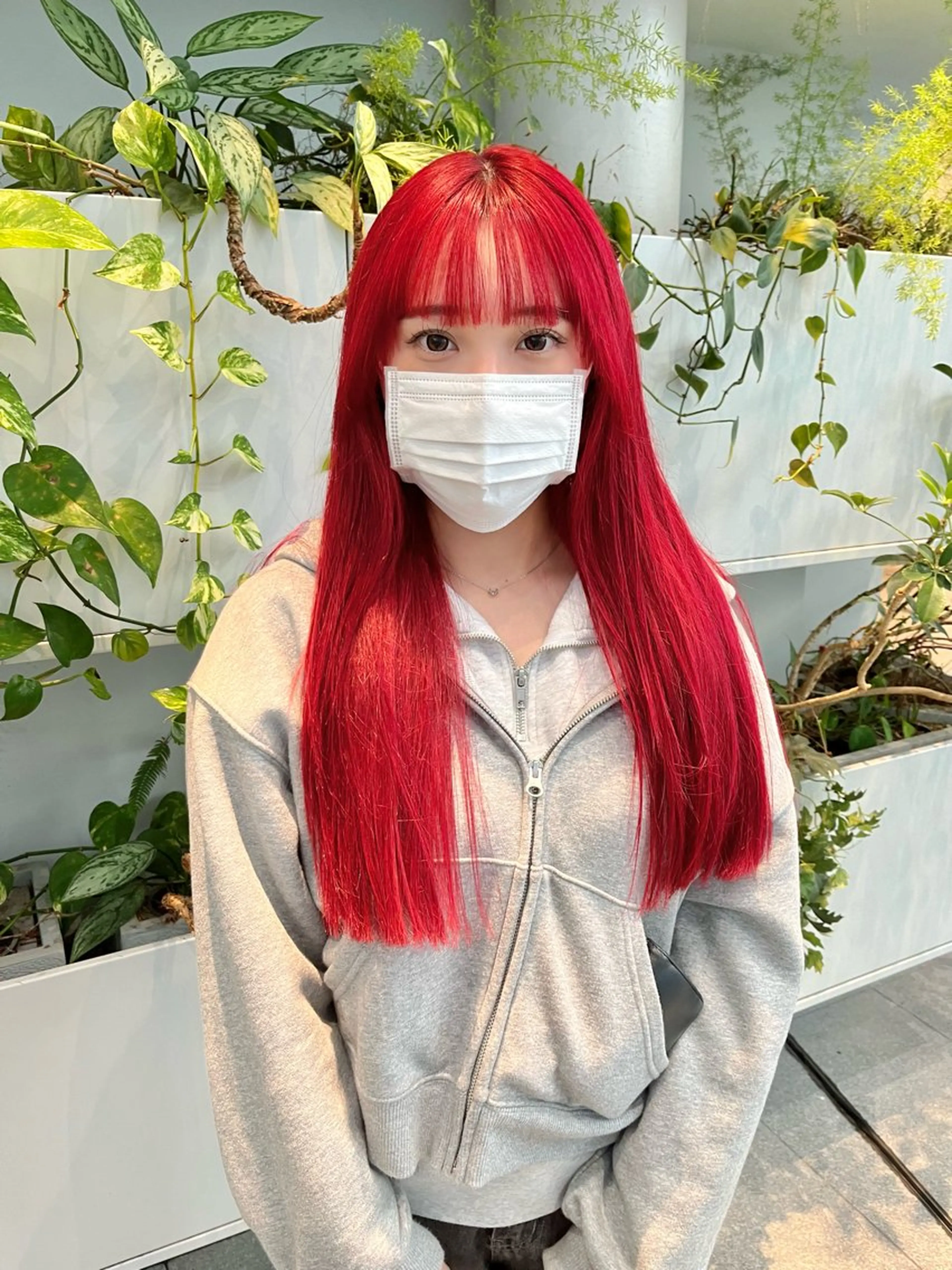 ロング カラー ブリーチ ヘアカラー トリートメント くさかみさき🌼暖色 /韓国風/オタク🌼のヘアスタイル
