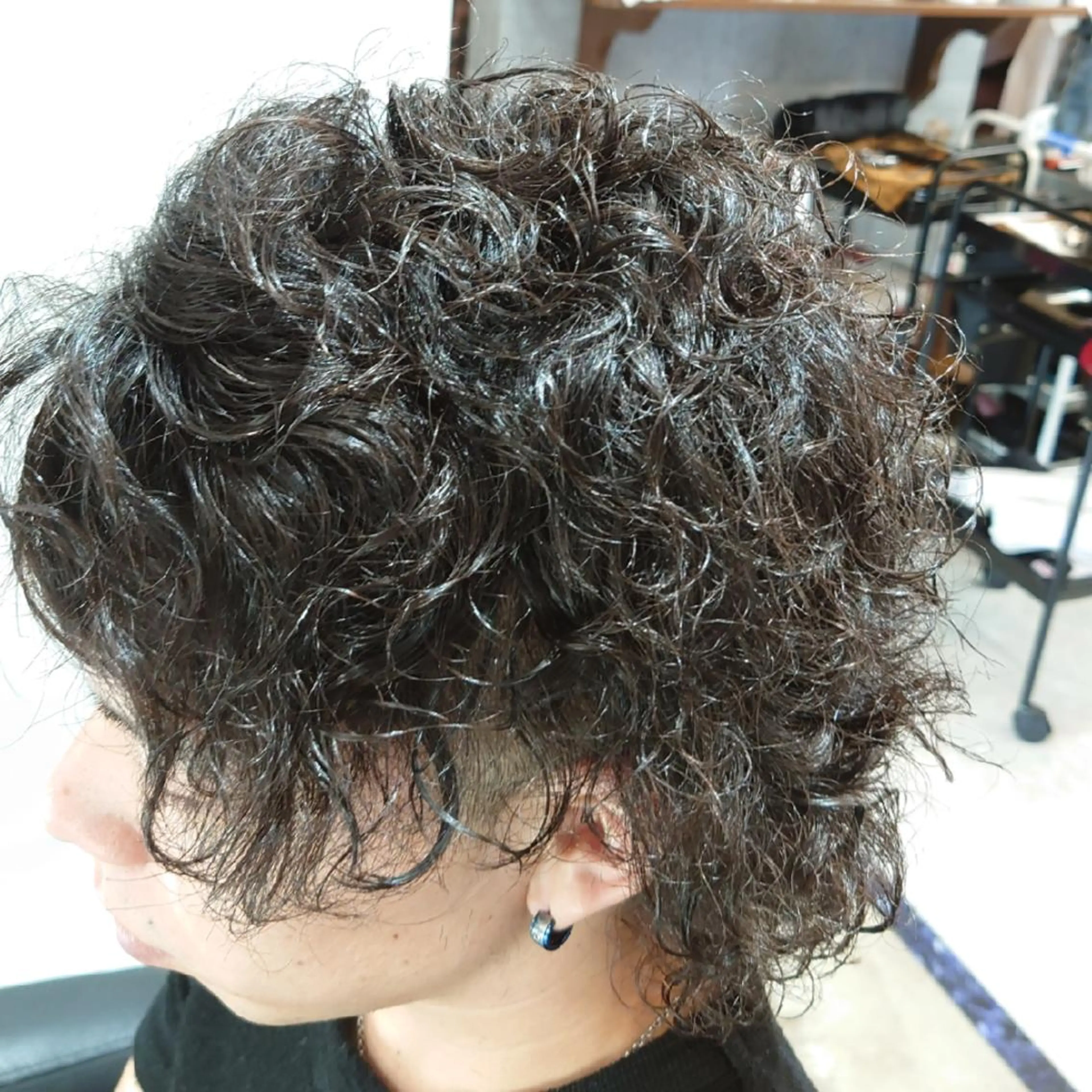 メンズ パーマ メンズパーマ ツーブロック スパイラルパーマ 浅野  勇貴のヘアスタイル