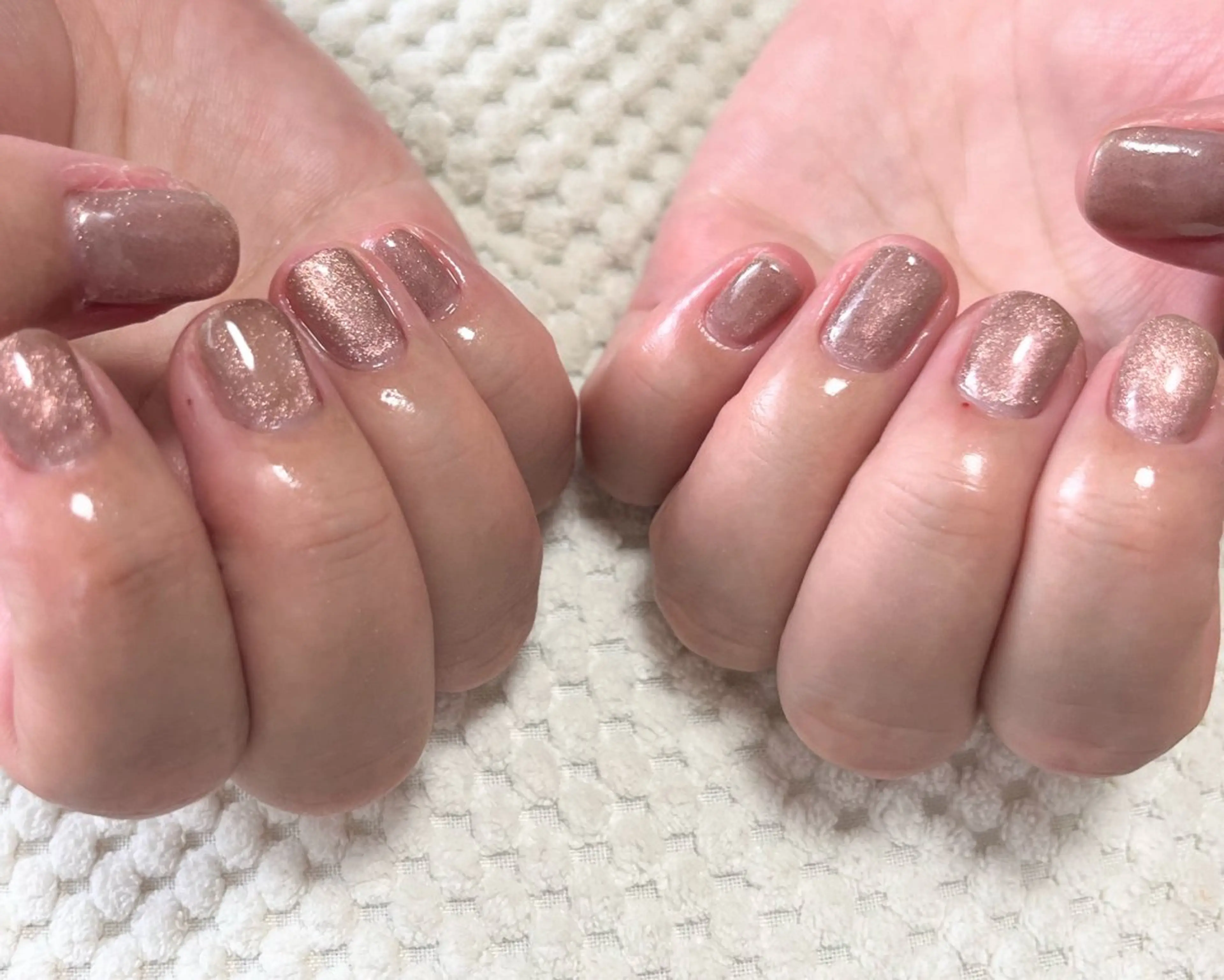 ネイル ジェルネイル マグネットネイル ワンカラーネイル tamu nail 　金町のネイルデザイン