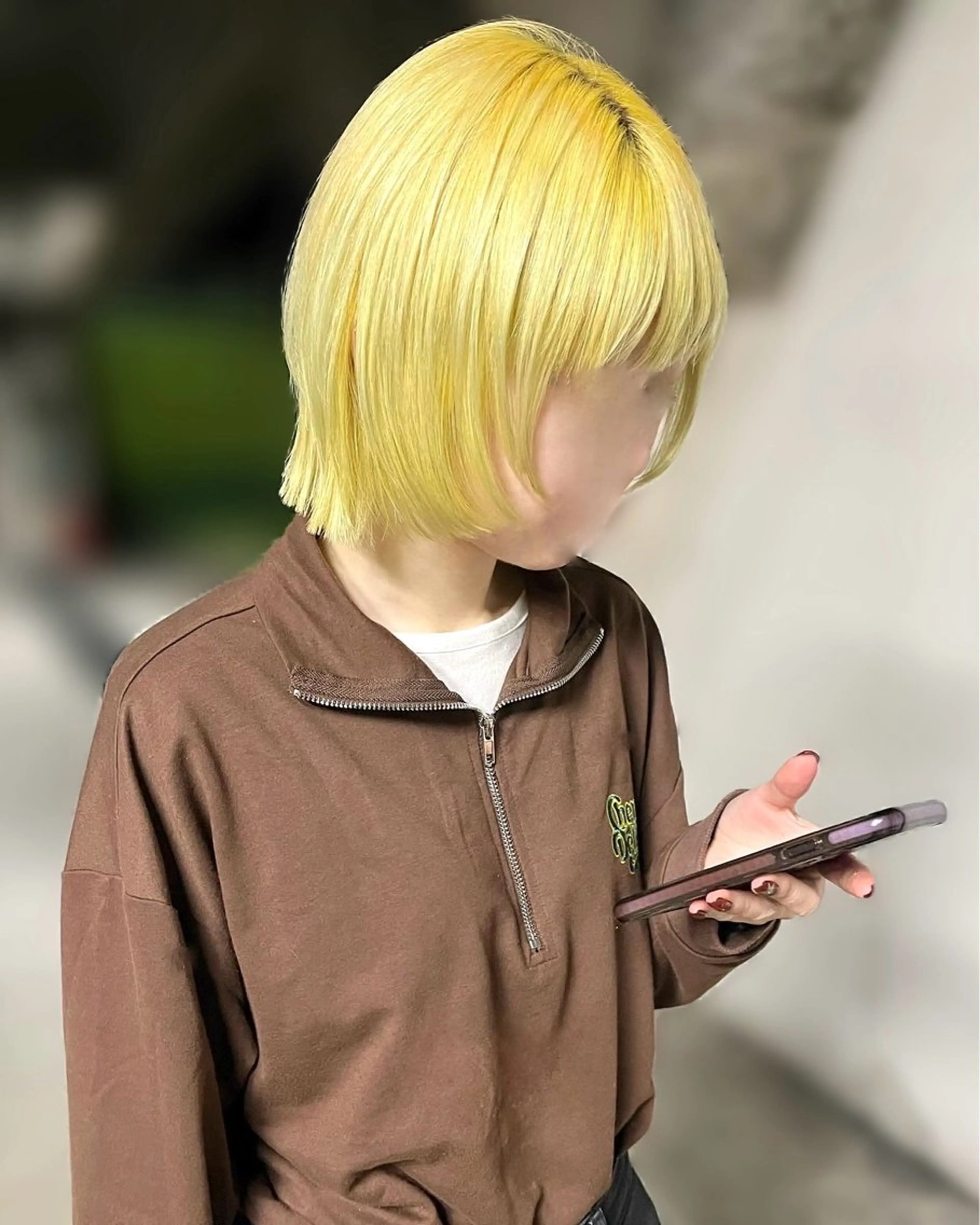 ショート カラー ショートボブ ブリーチ 透明感カラー イエローカラー ボブ カット ヘアカラー ブリーチ/メンズパ ーマ💎RYUSEIのヘアスタイル
