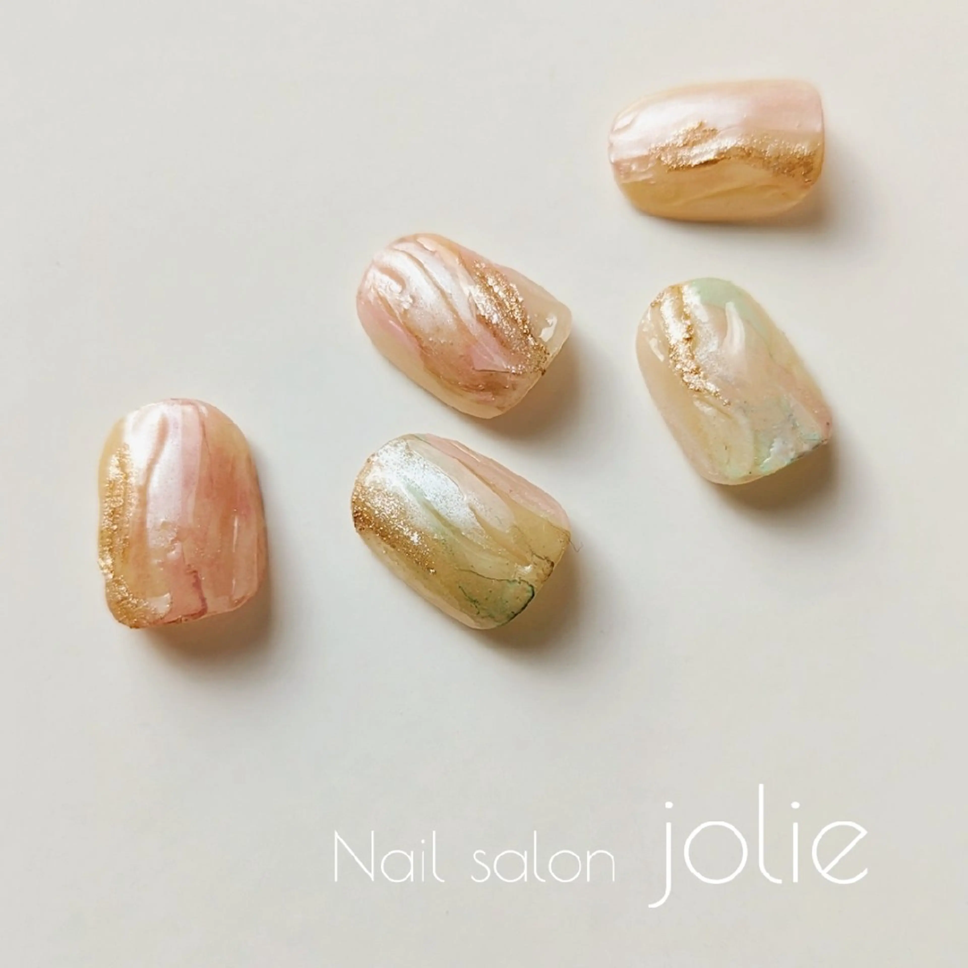 ネイル アートネイル パステルネイル jolie  ISIHARAのネイルデザイン