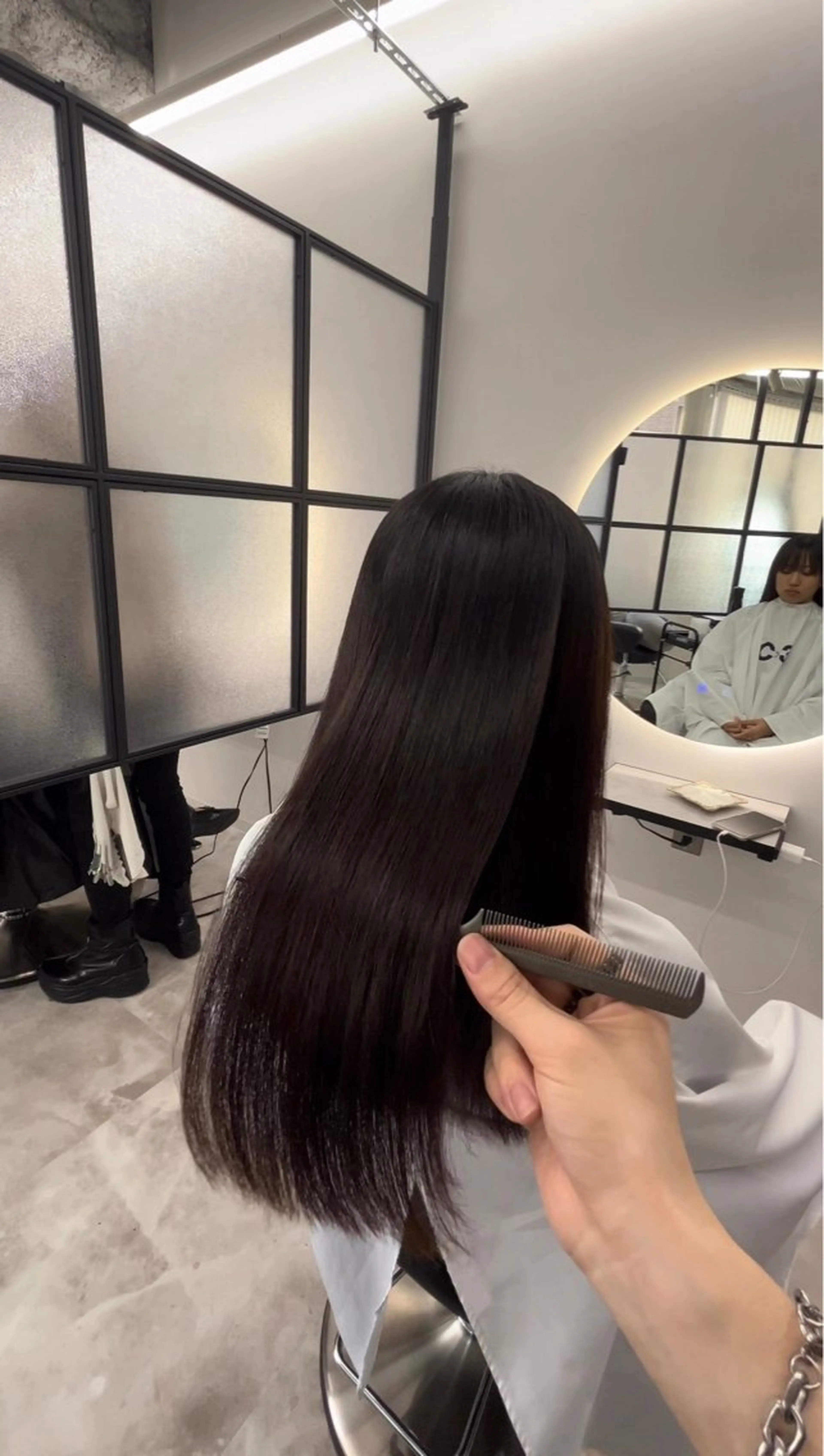 ロング 縮毛矯正 トリートメント ✨パーマ×ハイトーン Futo✨のヘアスタイル
