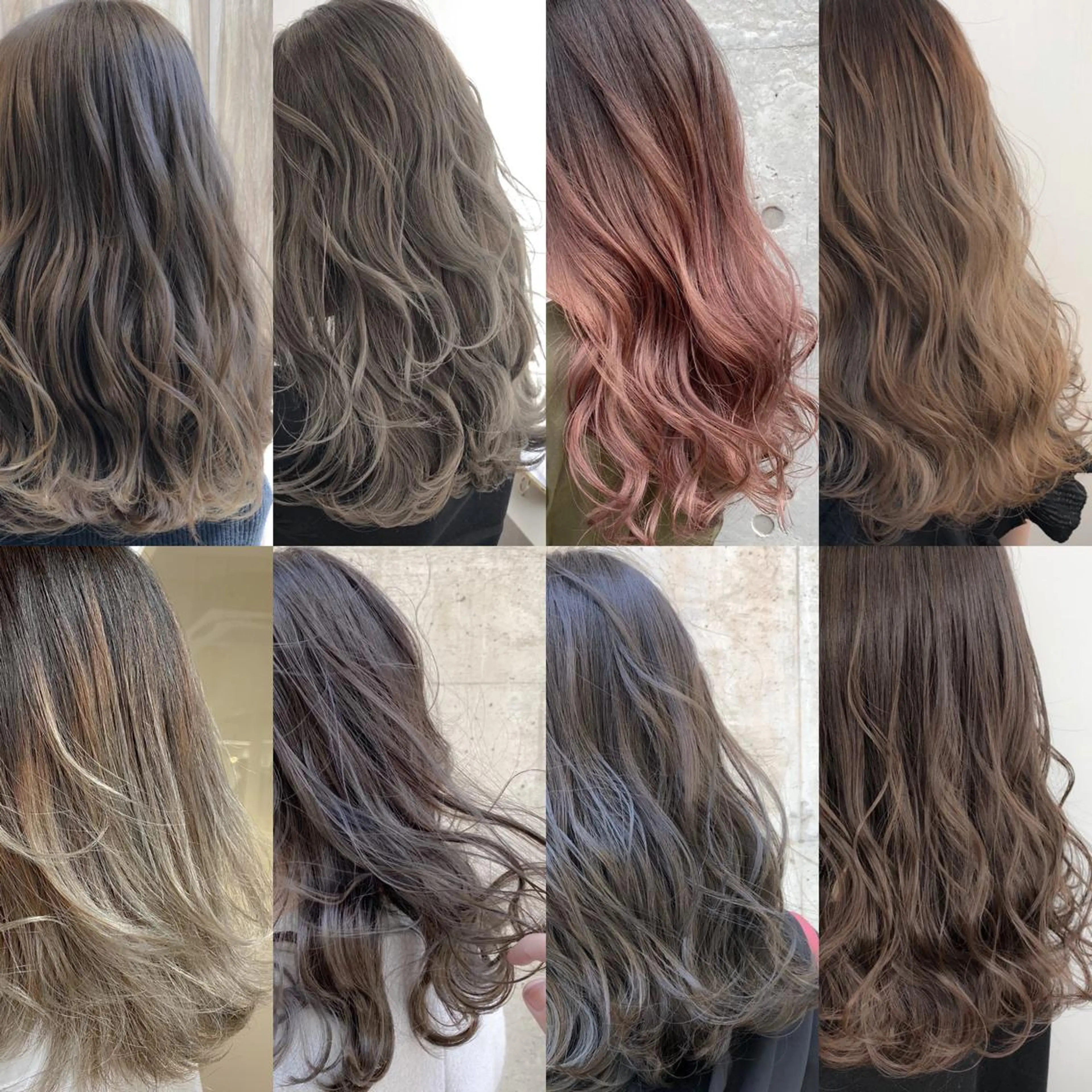 セミロング カラー バレイヤージュ レイヤーカット eclair.髪質改善&トリートメント所属・【艶髪、透明感】西村 有司のヘアスタイル