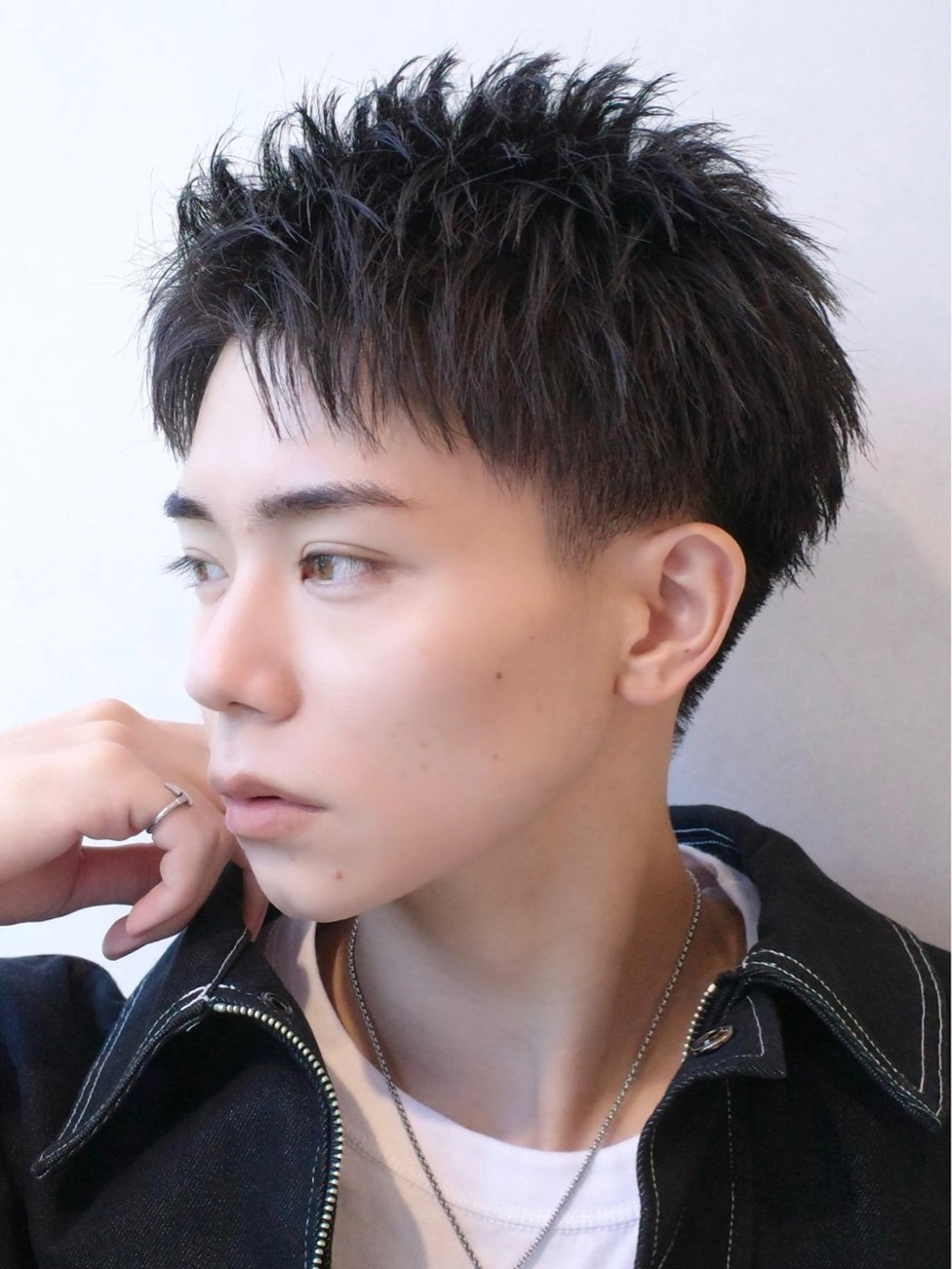 メンズ synergy men's hair所属・kanon本厚木 シースルーマッシュのヘアスタイル