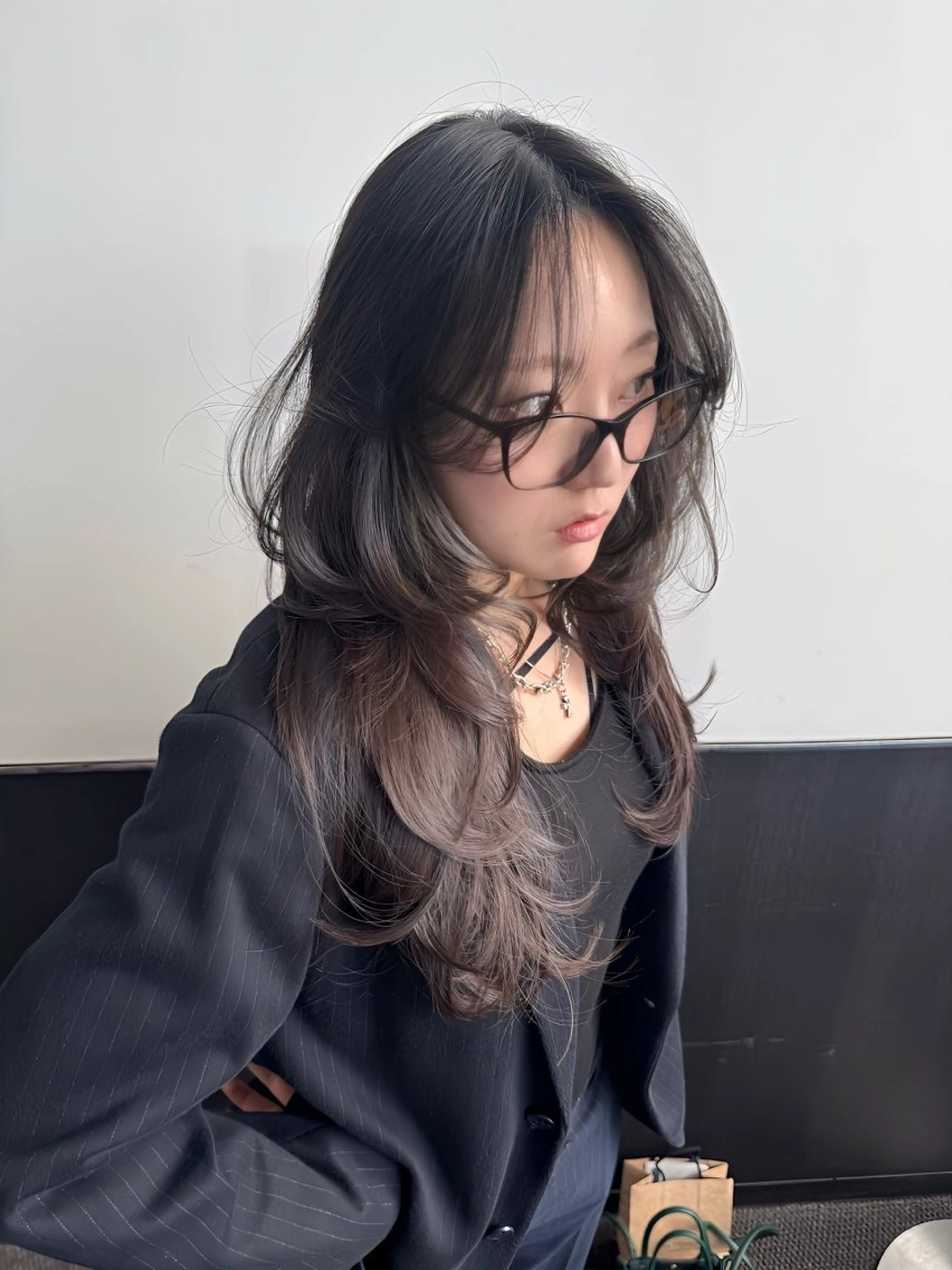 ロング カット ヘアカラー トリートメント GO TODAY 心斎橋edel店所属・白髪ぼかし/髪質 改善/KOMORIのヘアスタイル