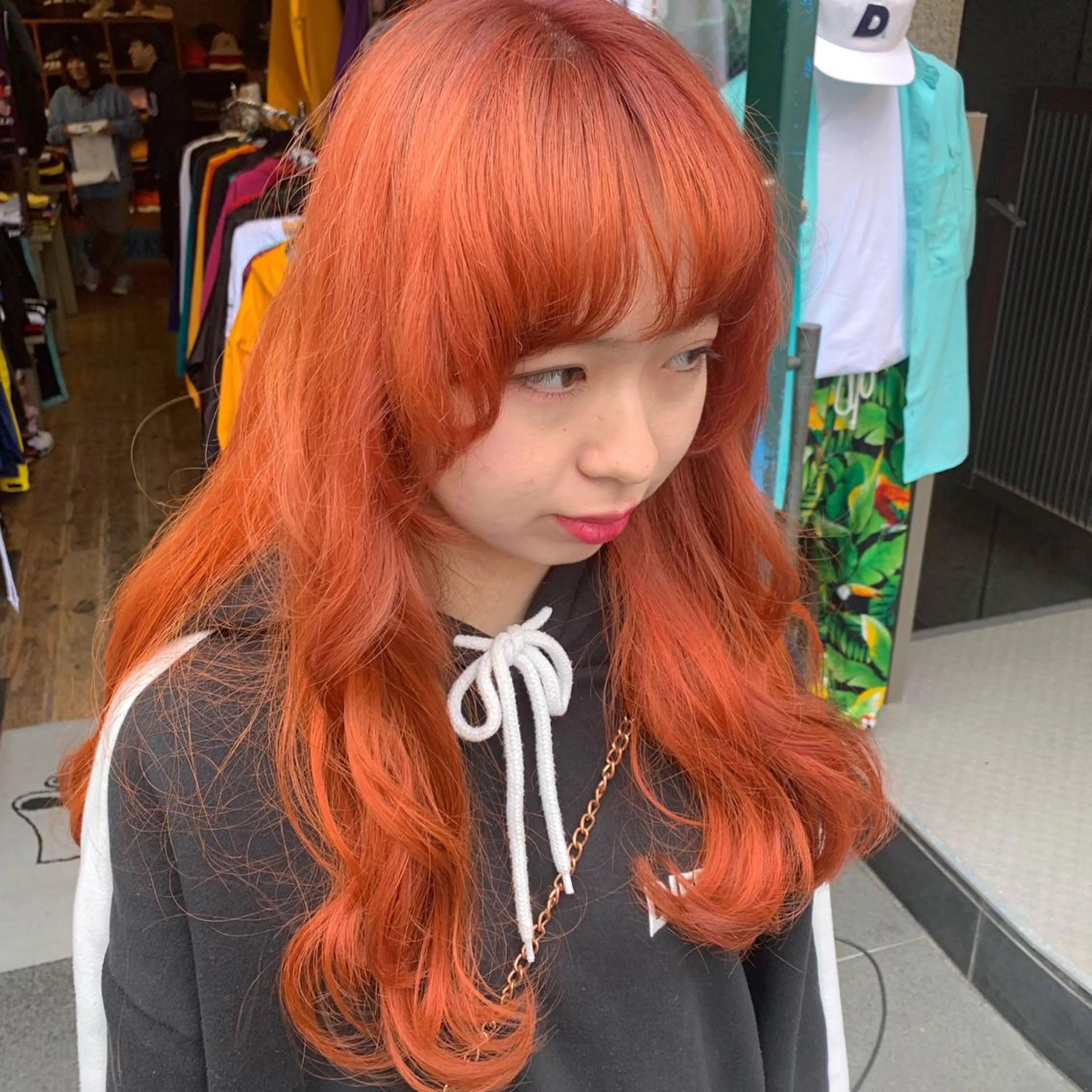 ロング カラー ピンクベージュ/新潟 万代/高橋桃葉🍑のヘアスタイル