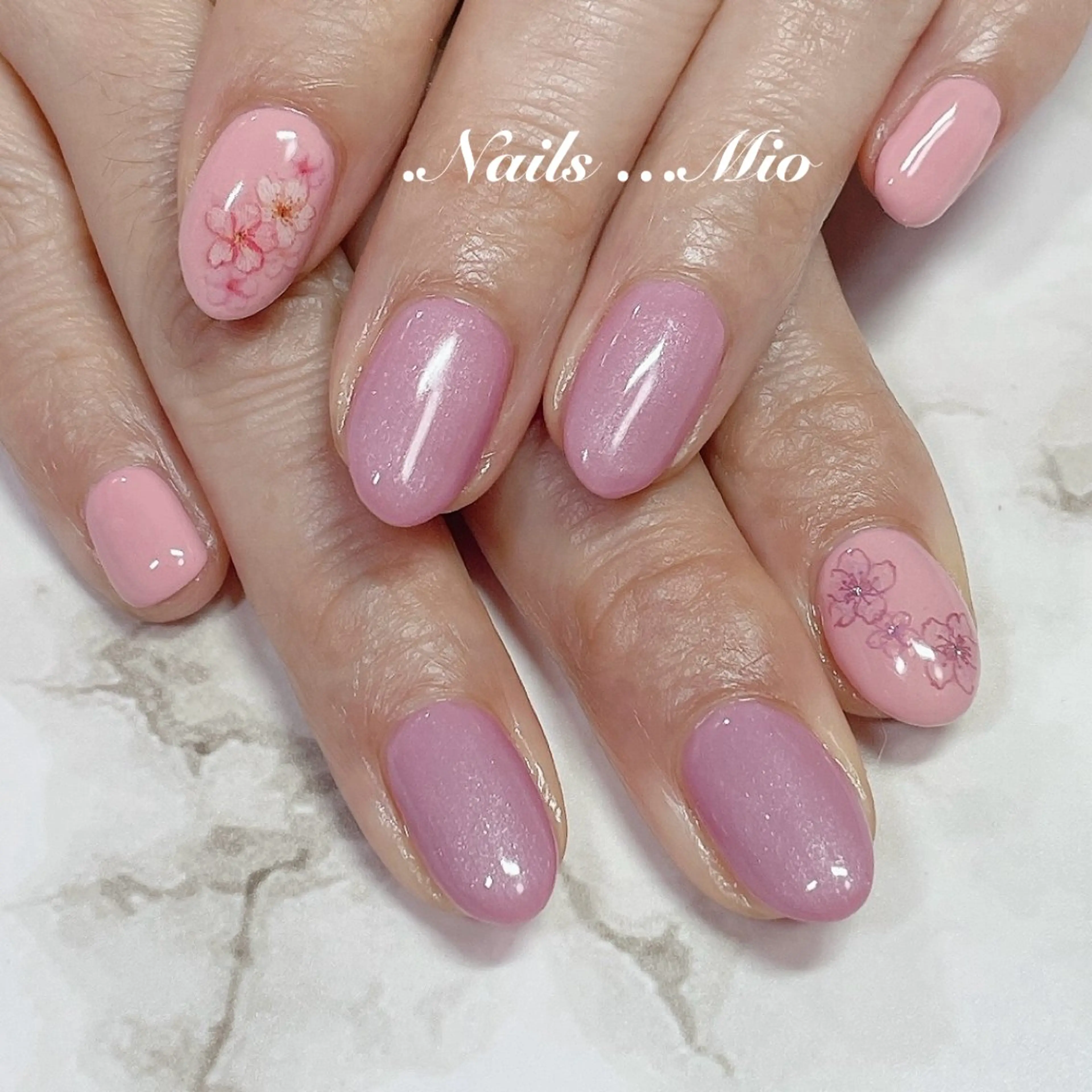 ネイル アートネイル ジェルネイル ワンカラーネイル .Nails Mio 赤羽西ネイルサロンのネイルデザイン